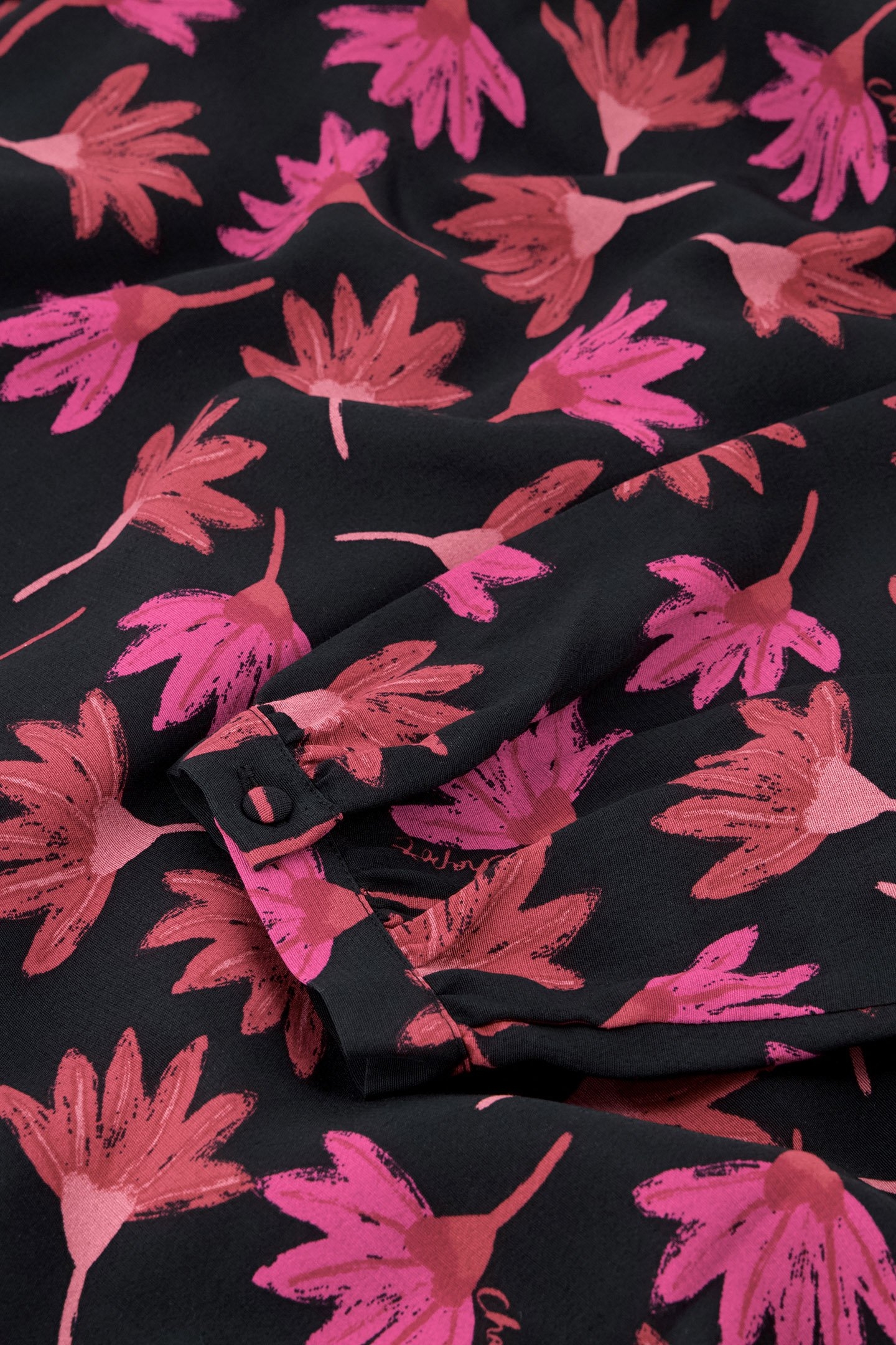 NIA DRESS BLACK/CERISE RED 5