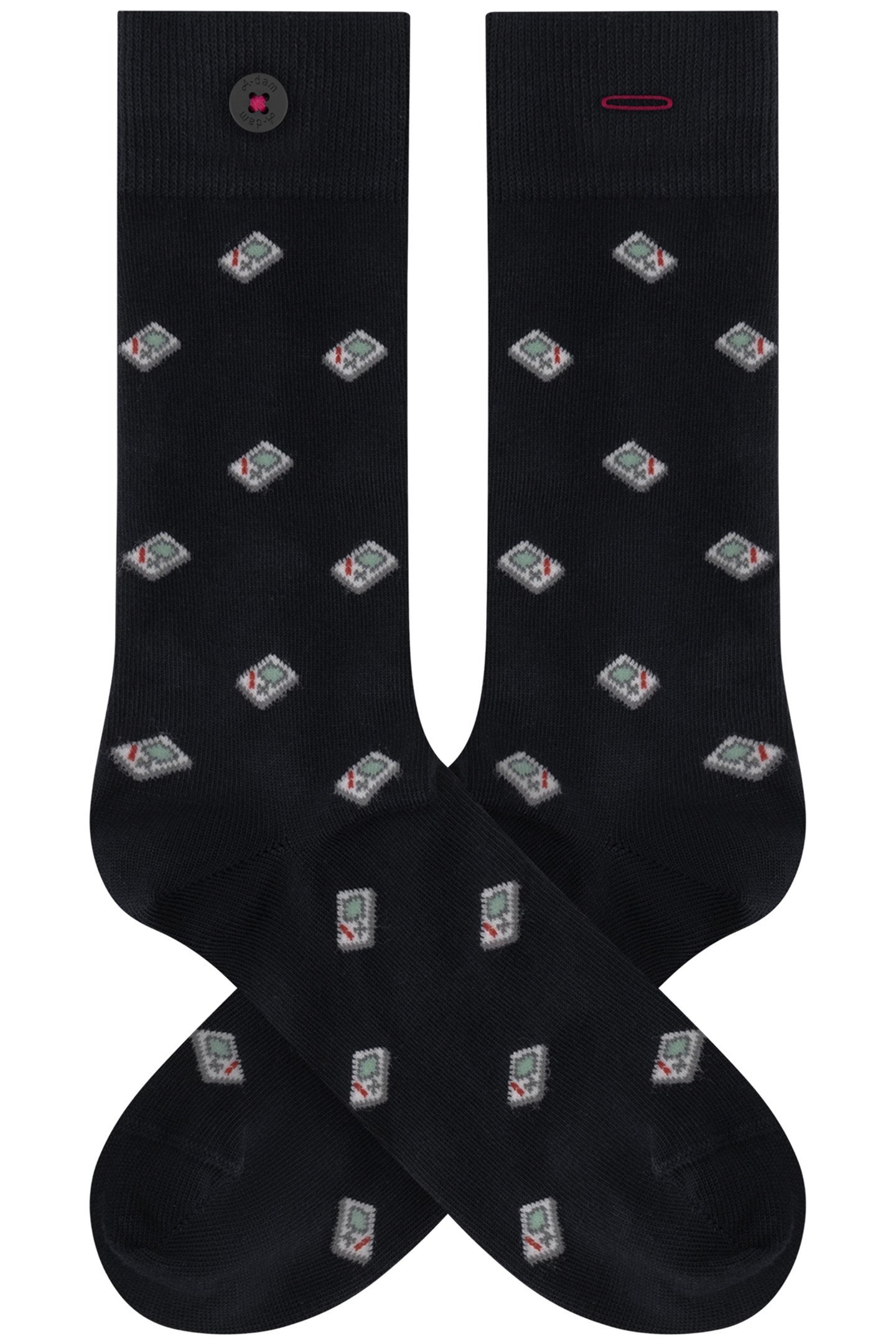 UNISEX A-DAM 4-PACK CASUAL SOCKS MULTICOLOR 2