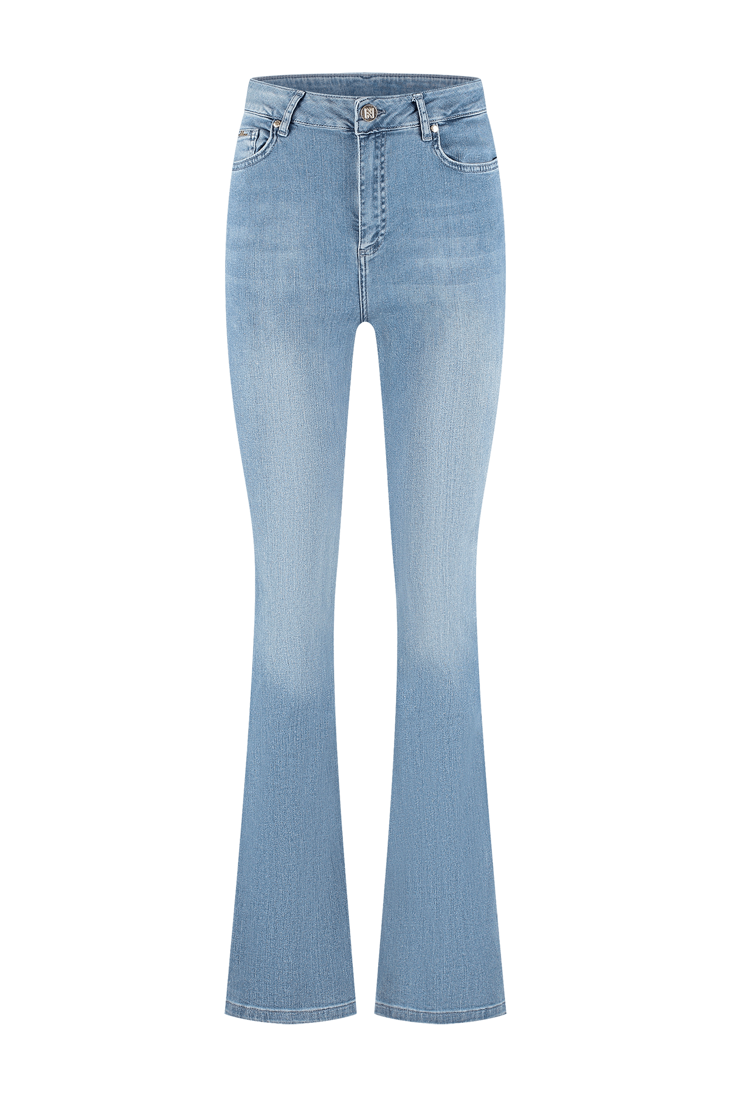 EVIA BLUE FLARE JEANS MEDIUM BLUE 1