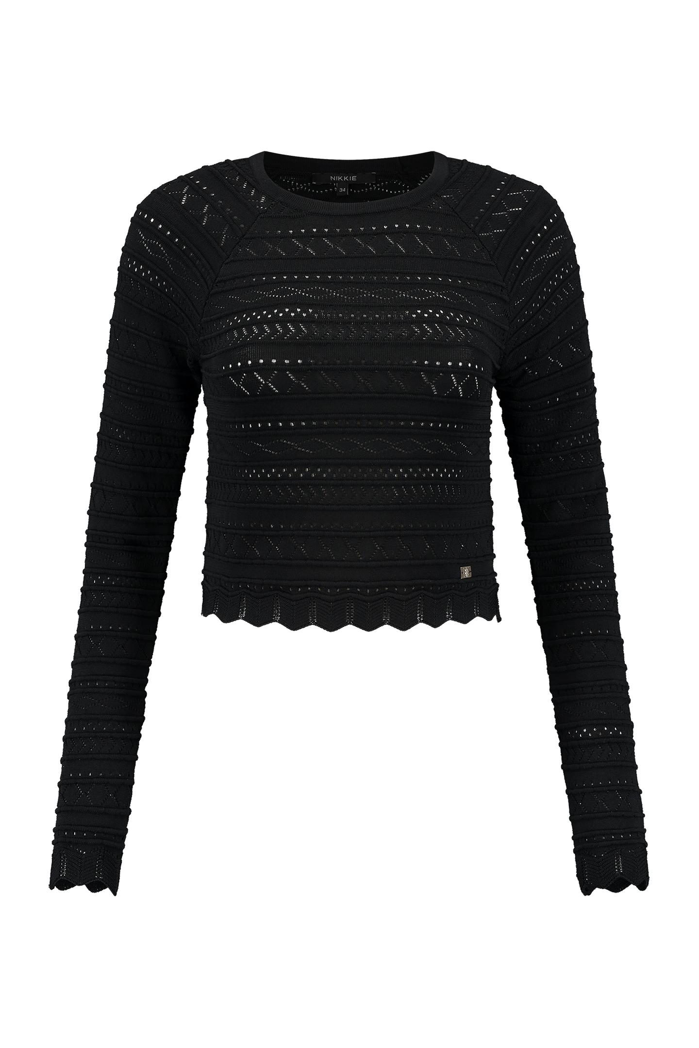 EARLY POINTELLE TOP BLACK 2