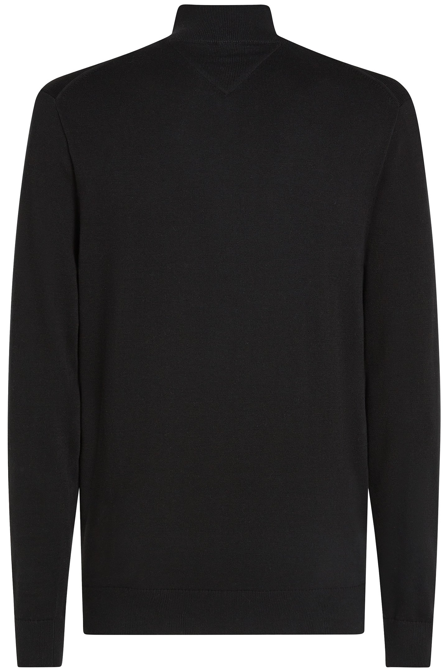 ESSENTIAL COTTON ZIP JUMPER BLACK 5