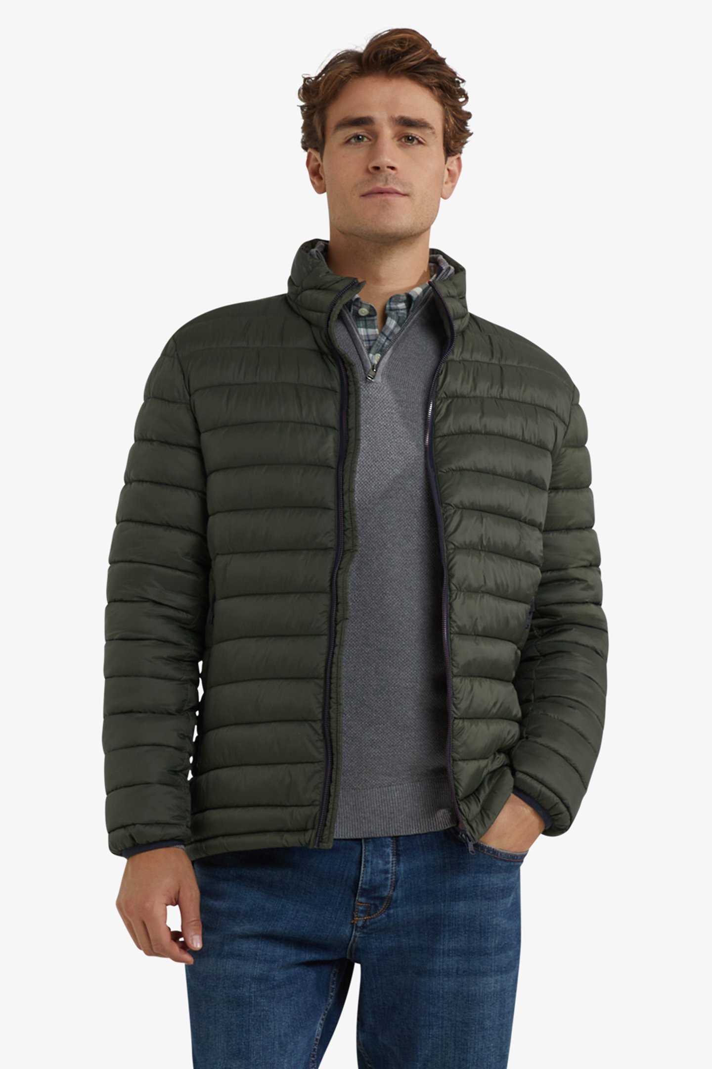 LIGHT WEIGHT BOMBER DARK OLIVE 1