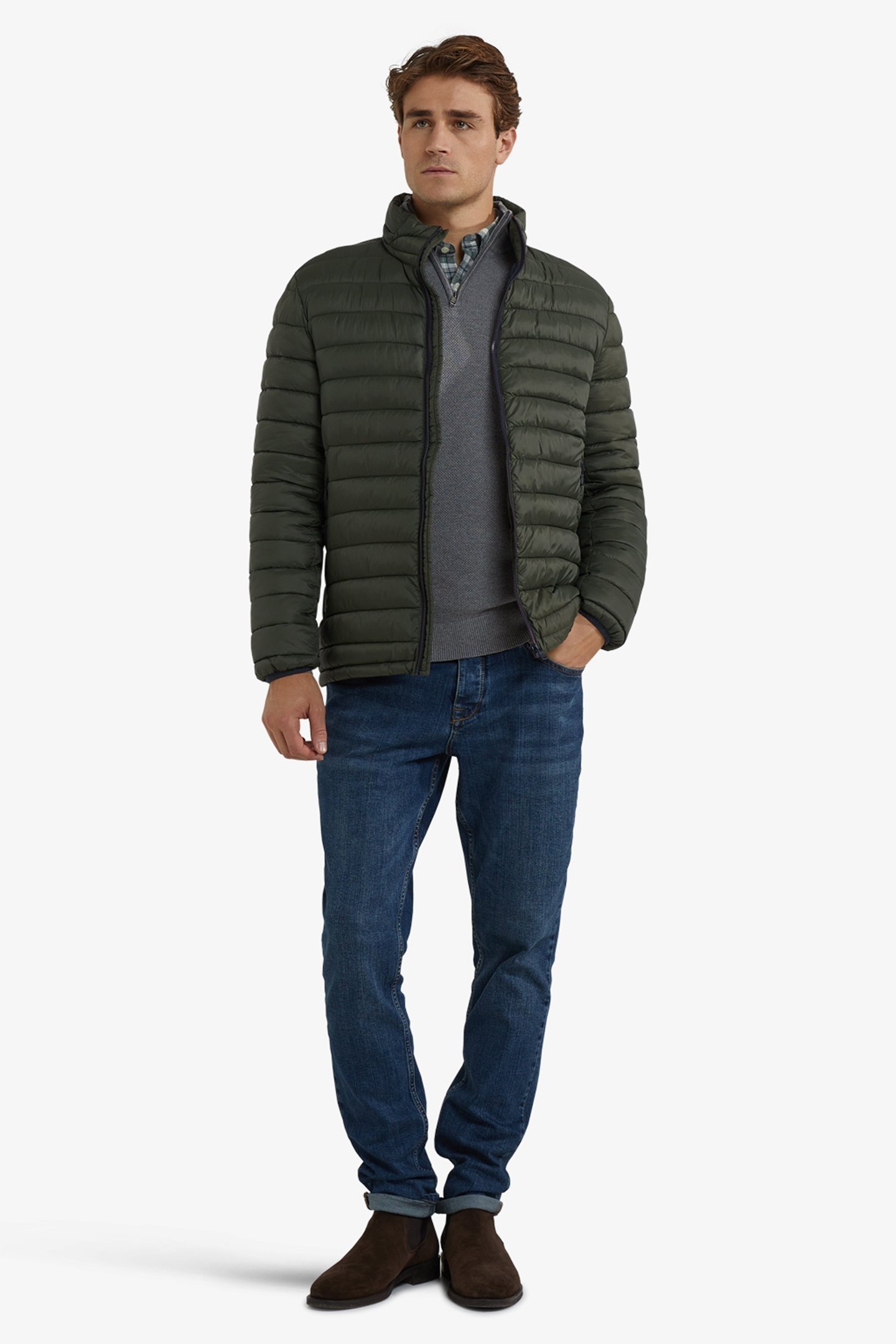 LIGHT WEIGHT BOMBER DARK OLIVE 2