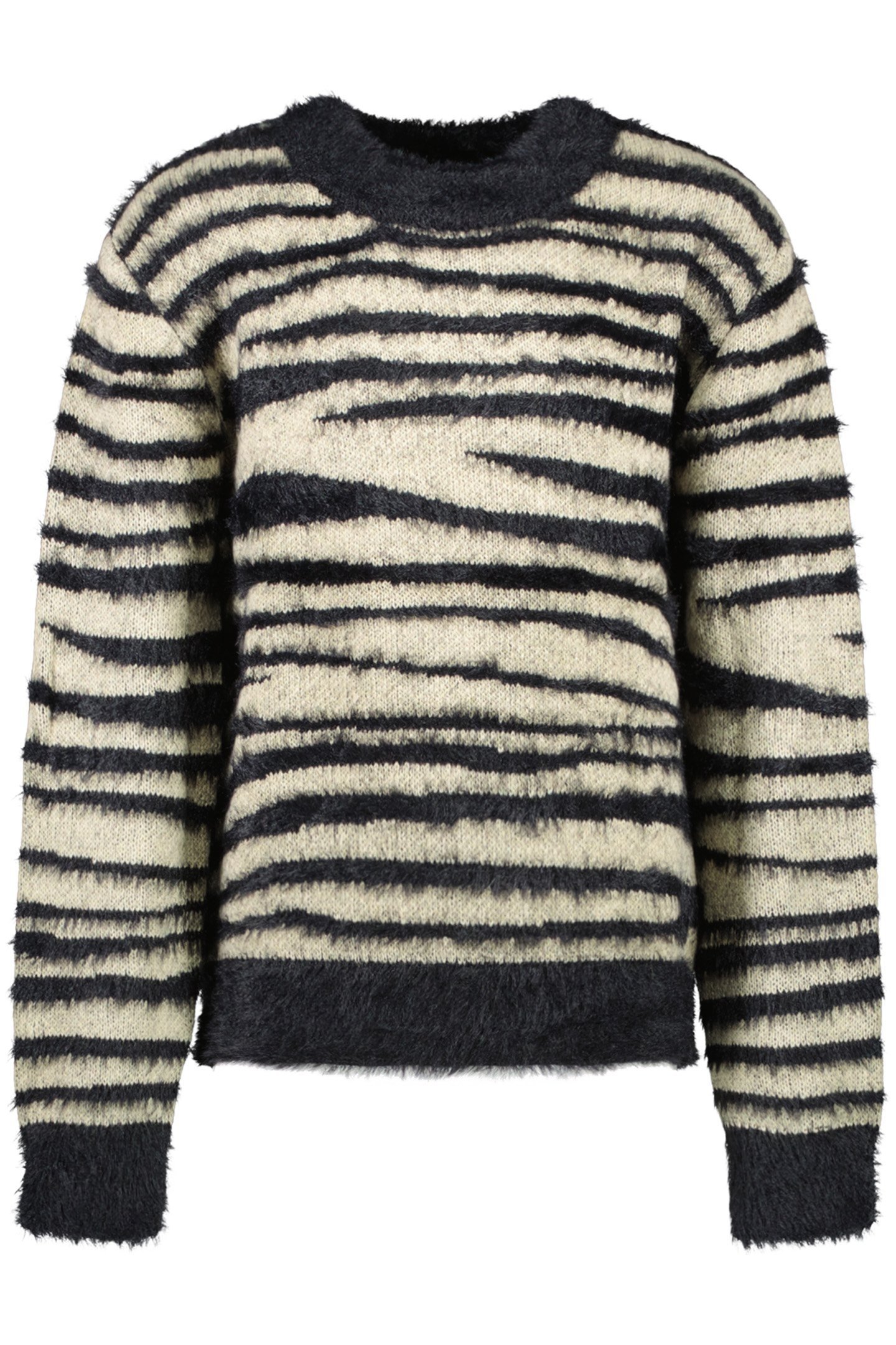 PARCYA KNIT STRIPE BLACK 1