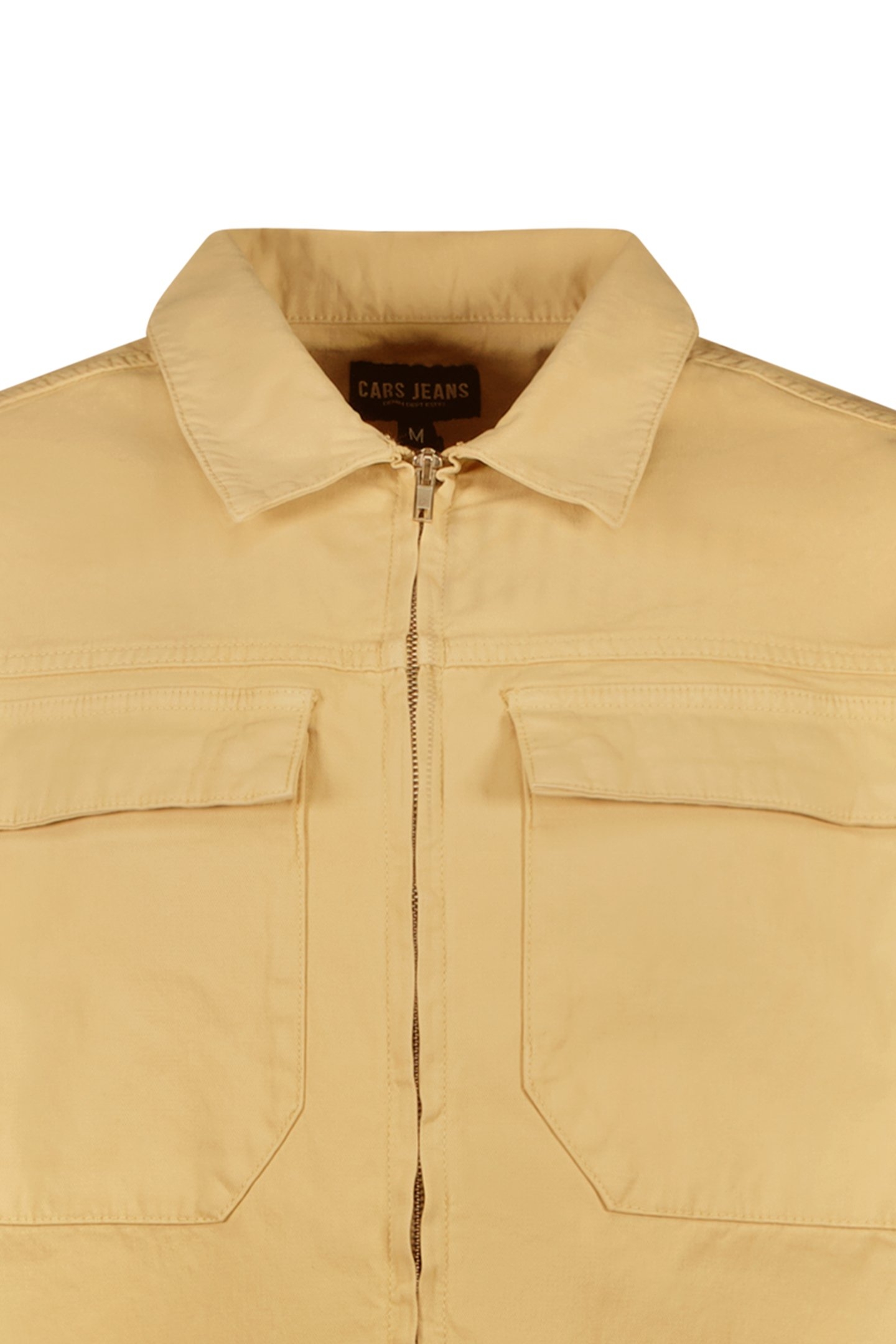 RONZO SHIRT ZIP TWILL GMD SAND 3