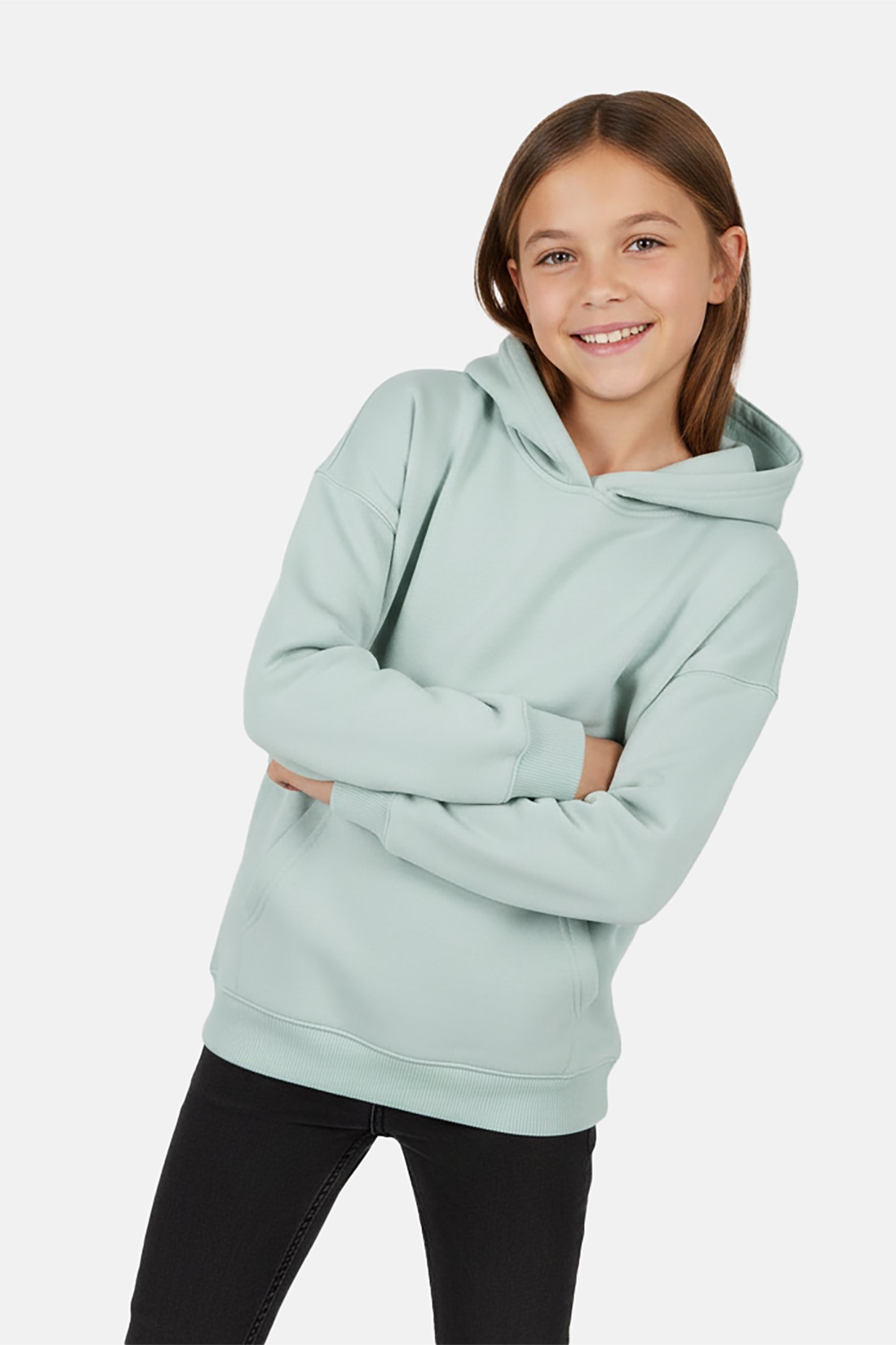 KIDS ORLA SW HOOD OVERS FOR GIRLS SEA BLUE 1