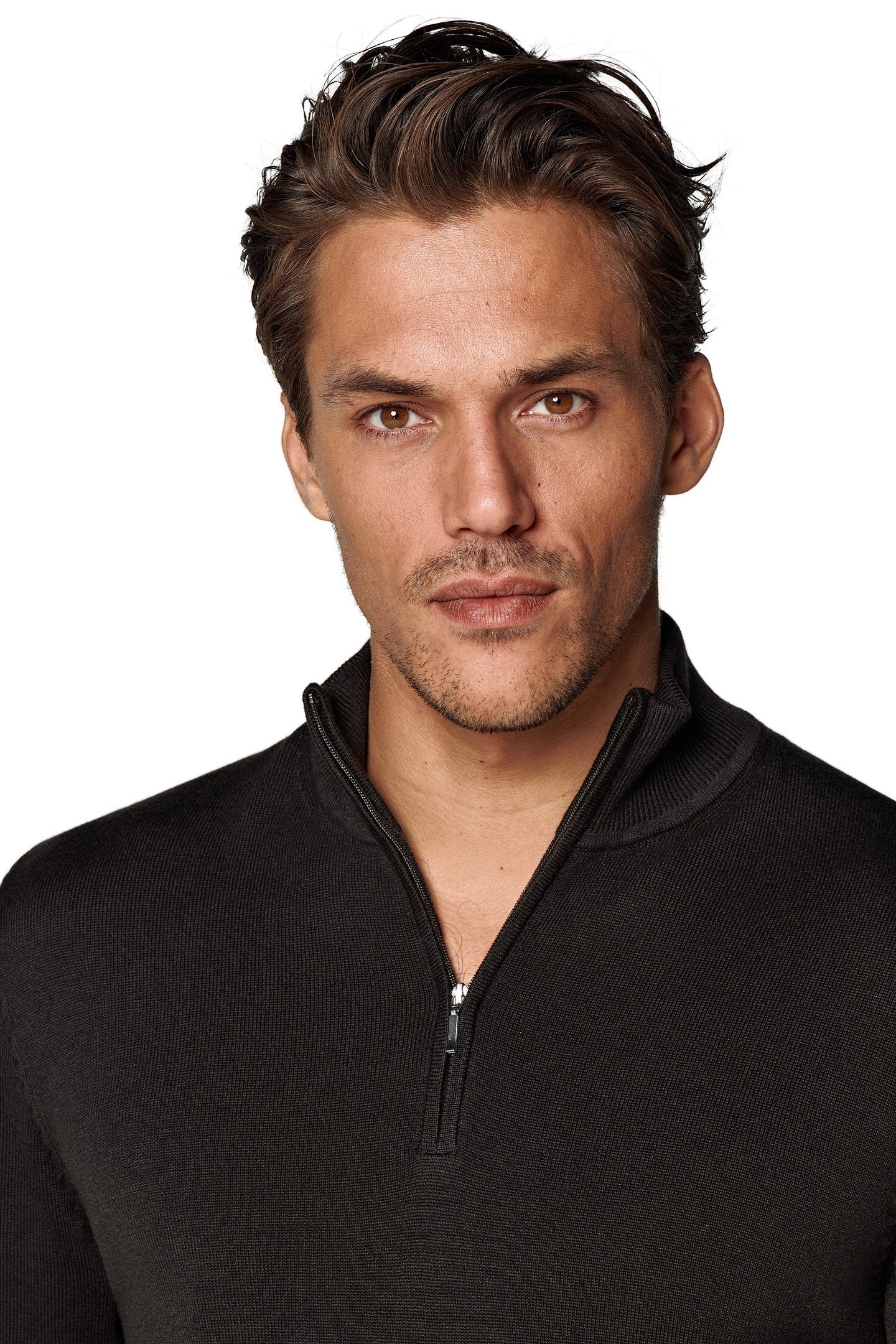 HALF ZIP DARK BROWN LUXURY DARK BROWN 7