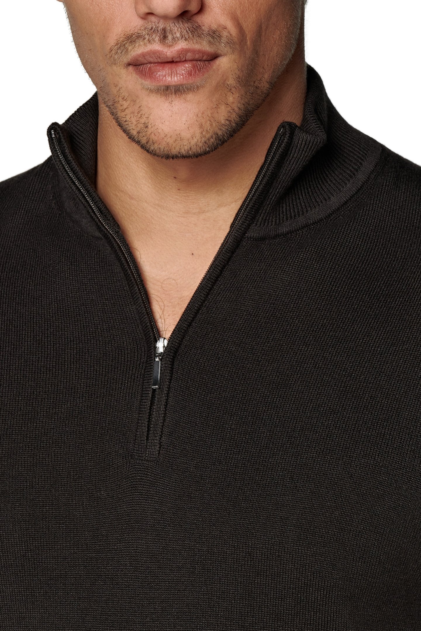 HALF ZIP DARK BROWN LUXURY DARK BROWN 5