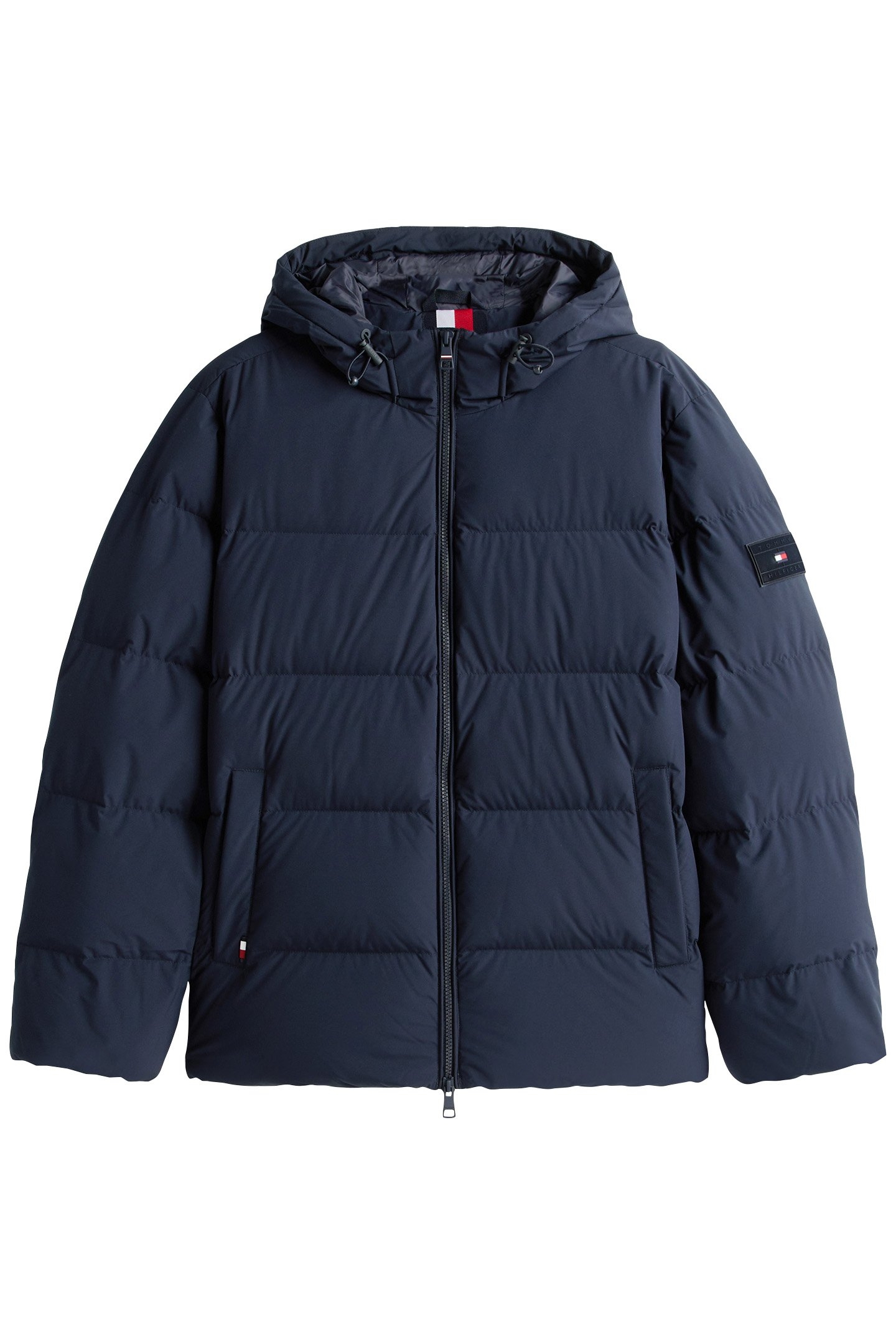 DOWN HOODED PUFFER JACKET NAVY BLUE 4