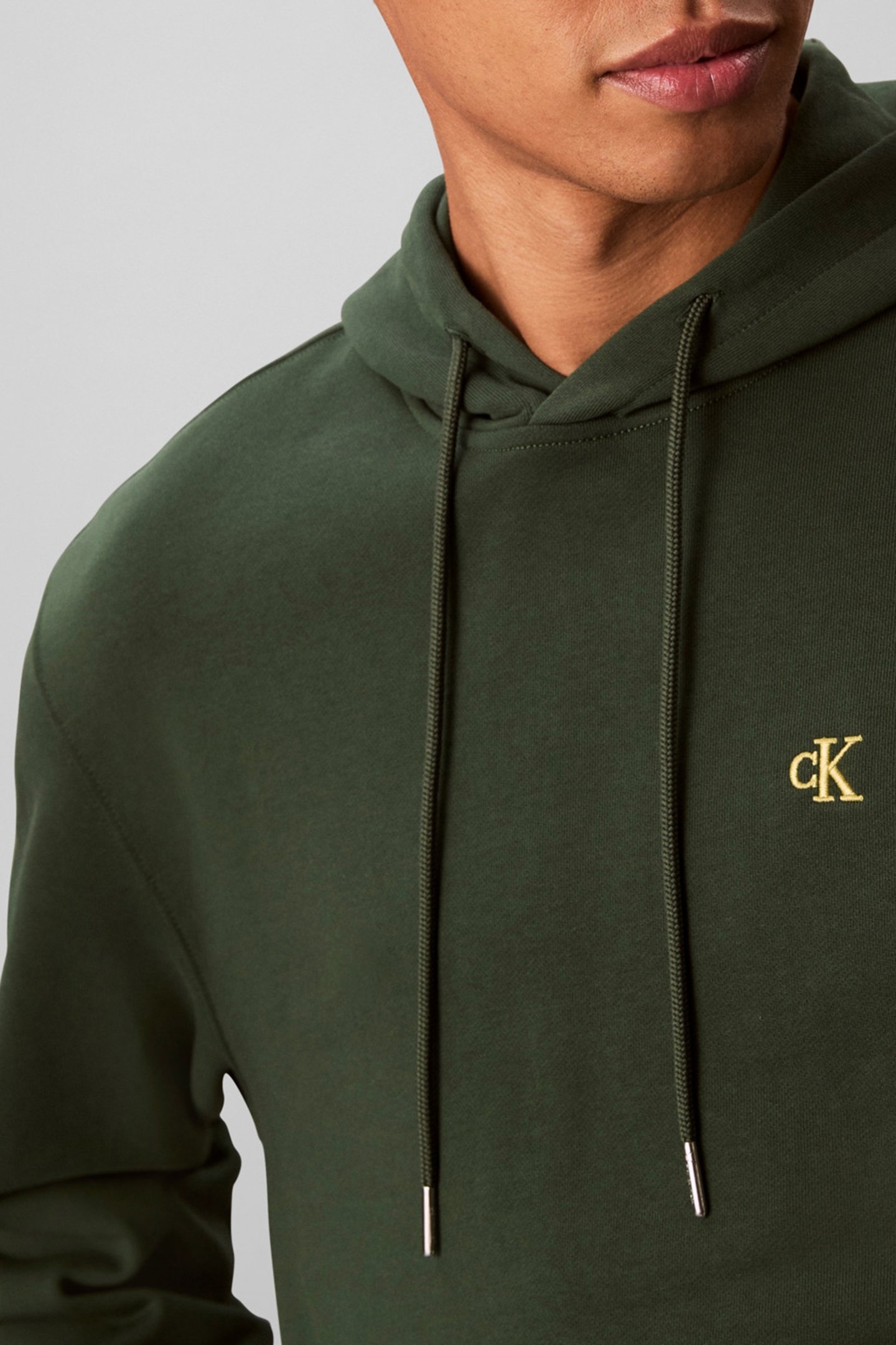 LONGSLEEVE TERRY MONOGRAM HOODIE SYCAMORE 5