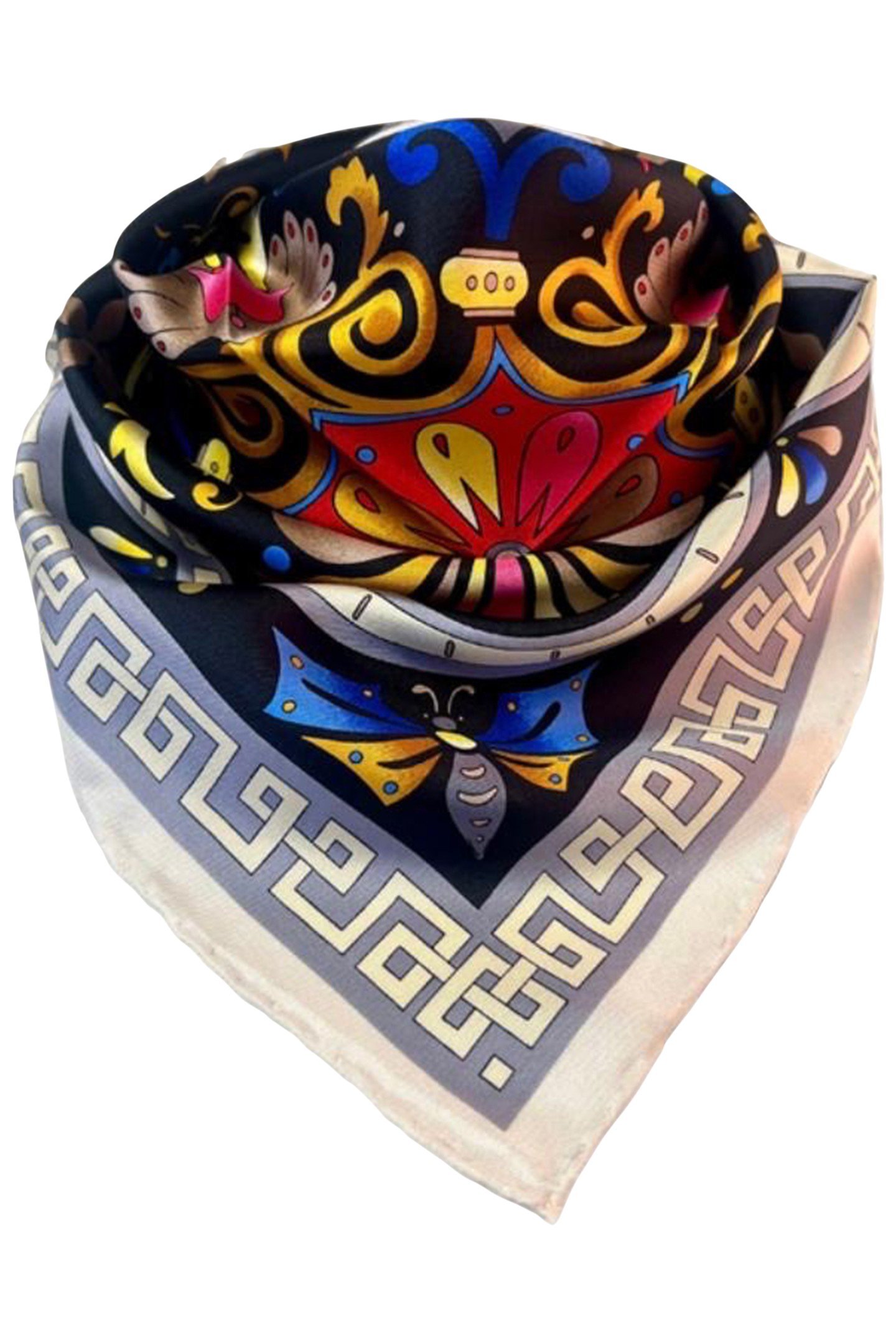 SCARF BURANO SMALL 469 BLACK MULTI 2