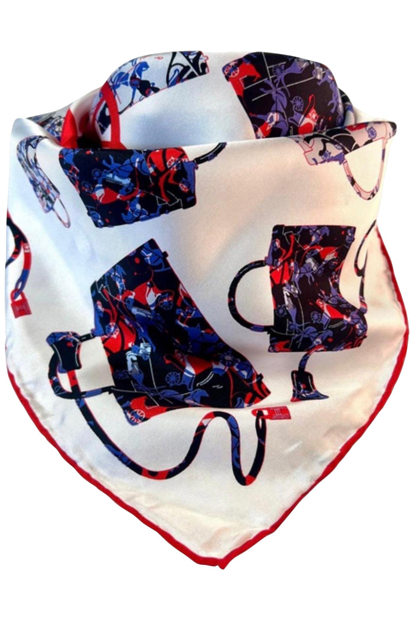 SCARF BURANO SMALL 423 WHITE/RED/BLUE 2
