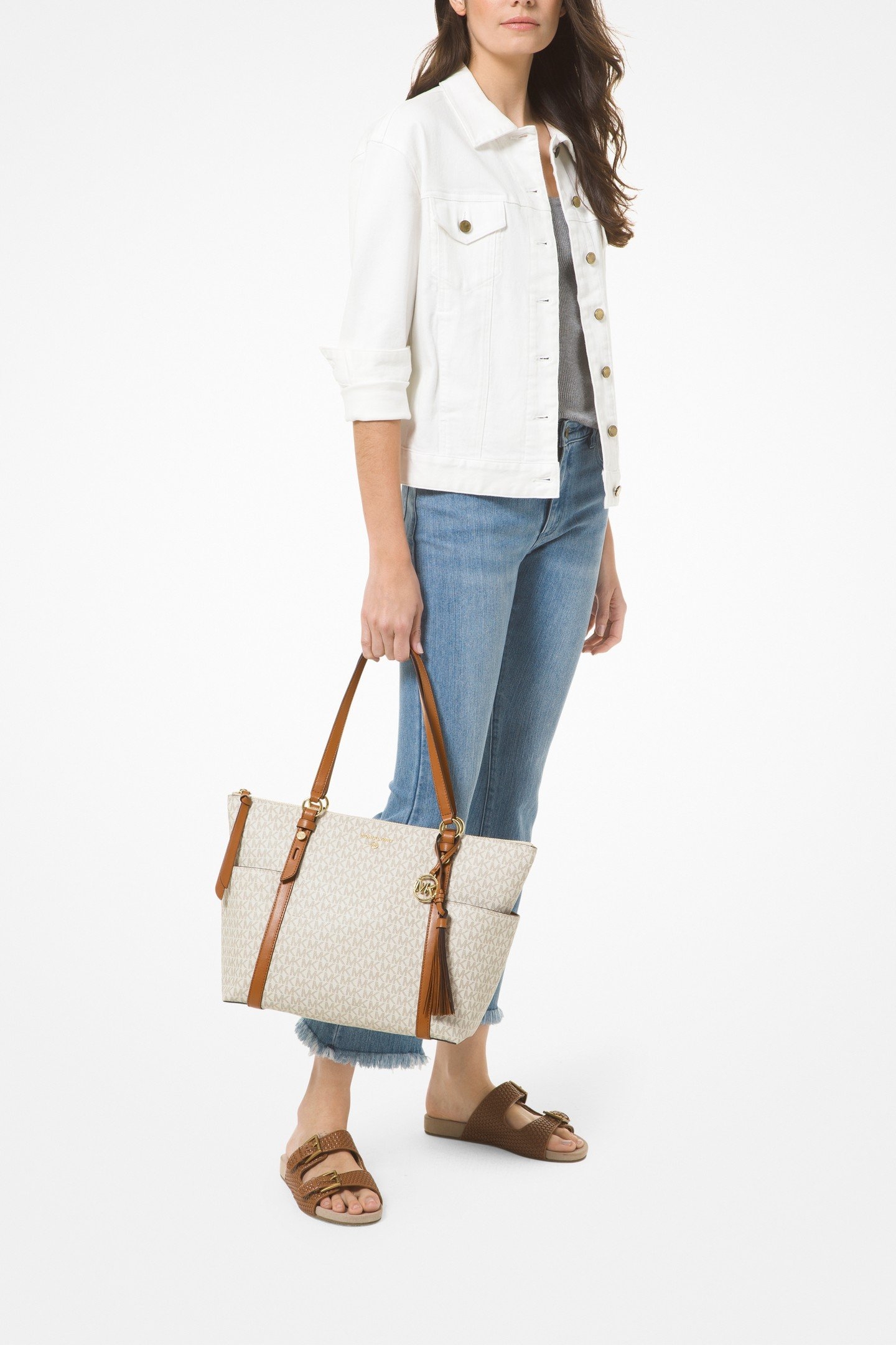 LARGE TOTE BAG VANILLA/ACORN 5