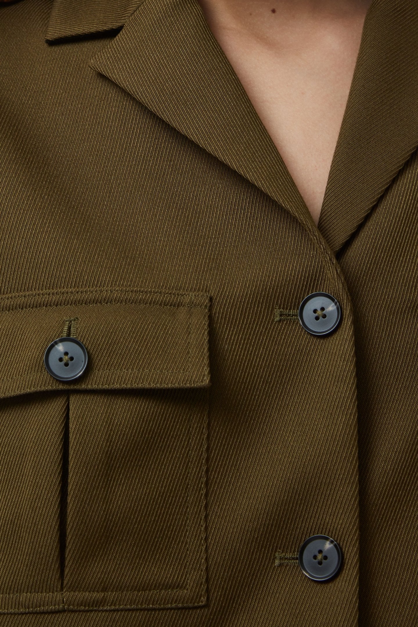 FLORENCE TWILL WAISTCOAT KHAKI 8