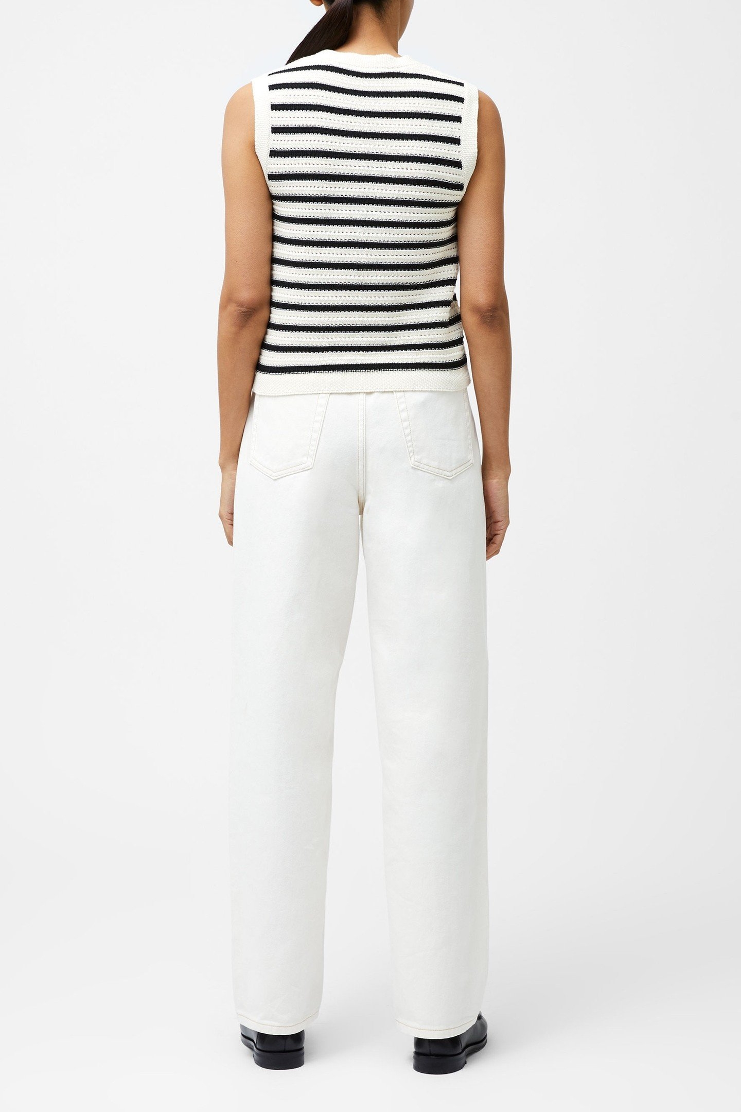 LUMI MOZART KNIT WAISTCOAT SUMMER WHITE 3