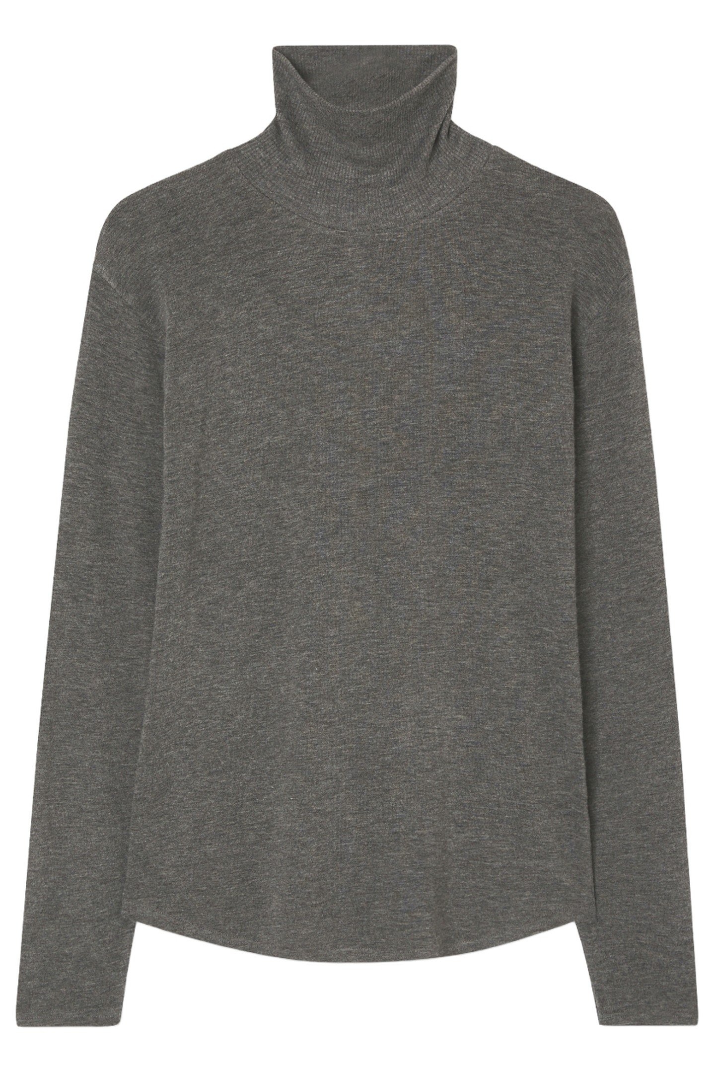 7/8 SLEEVE ROLL NECK T-SHIRT ANTHRACITE CHINA 1