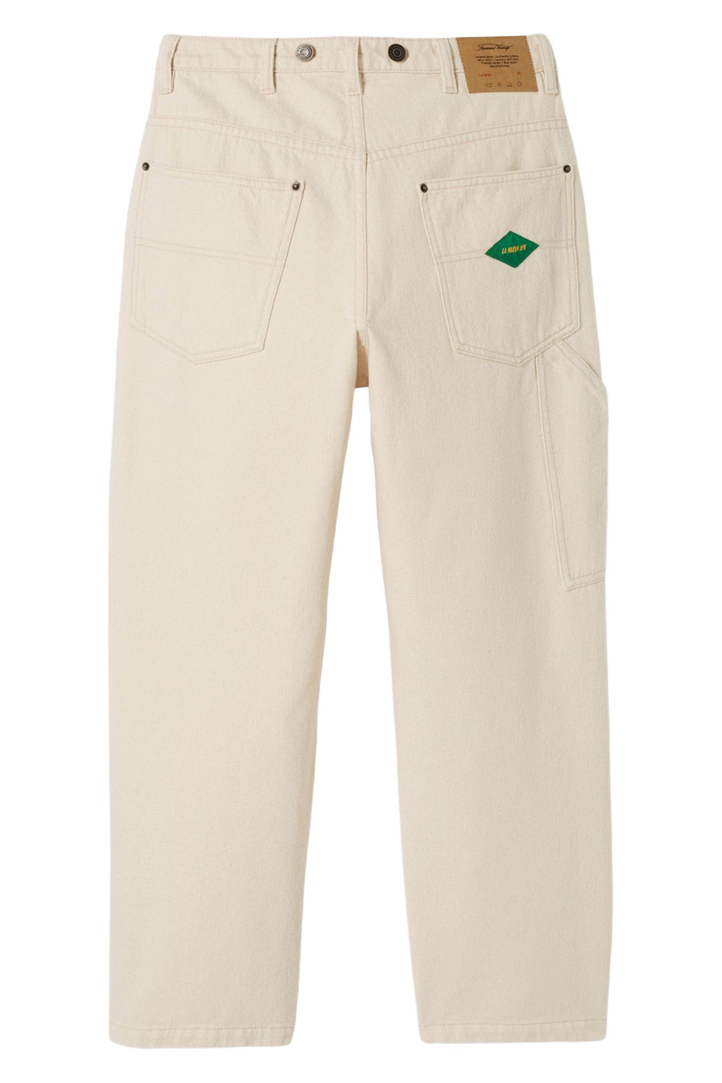 5-POCKET RIGHT WORKER JEANS ECRU 2