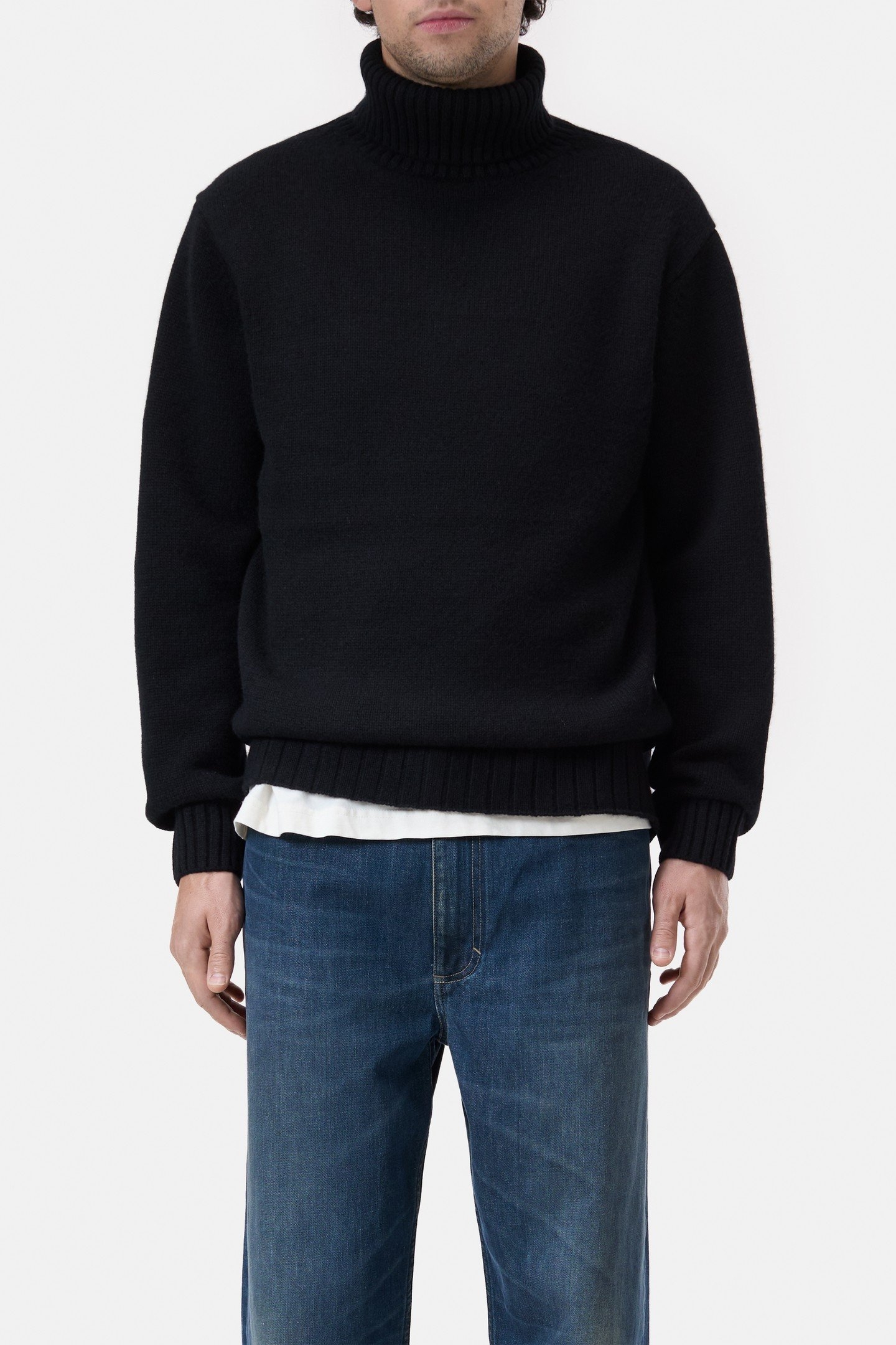 TURTLENECK JUMPER KNITS BLACK 1