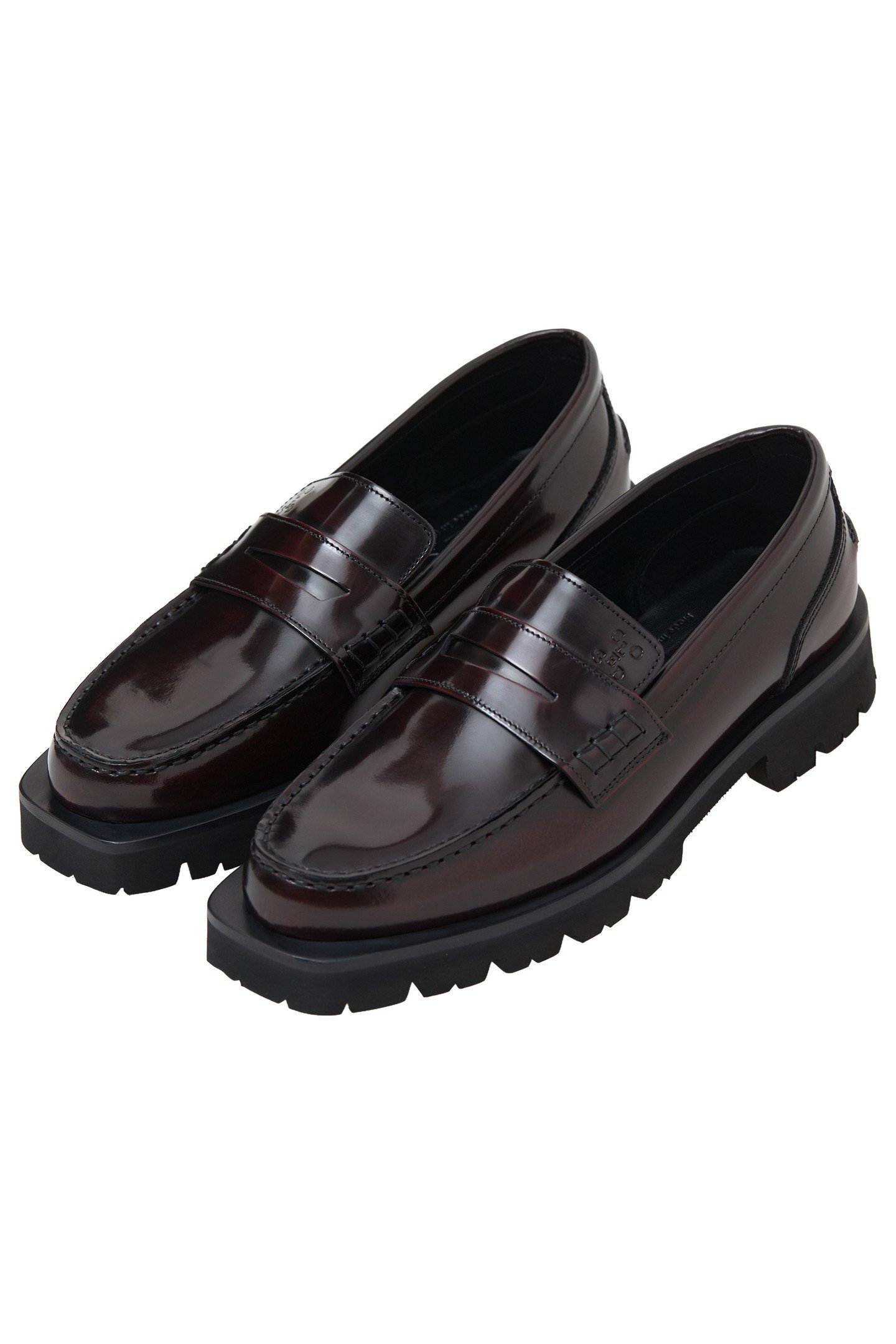 LOAFER SHOES DARK RAISIN RED 1