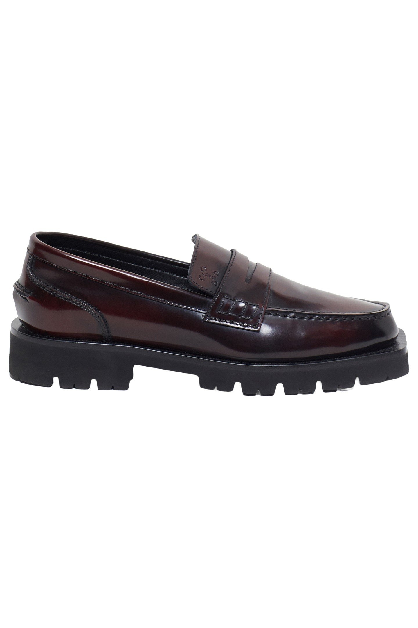 LOAFER SHOES DARK RAISIN RED 4