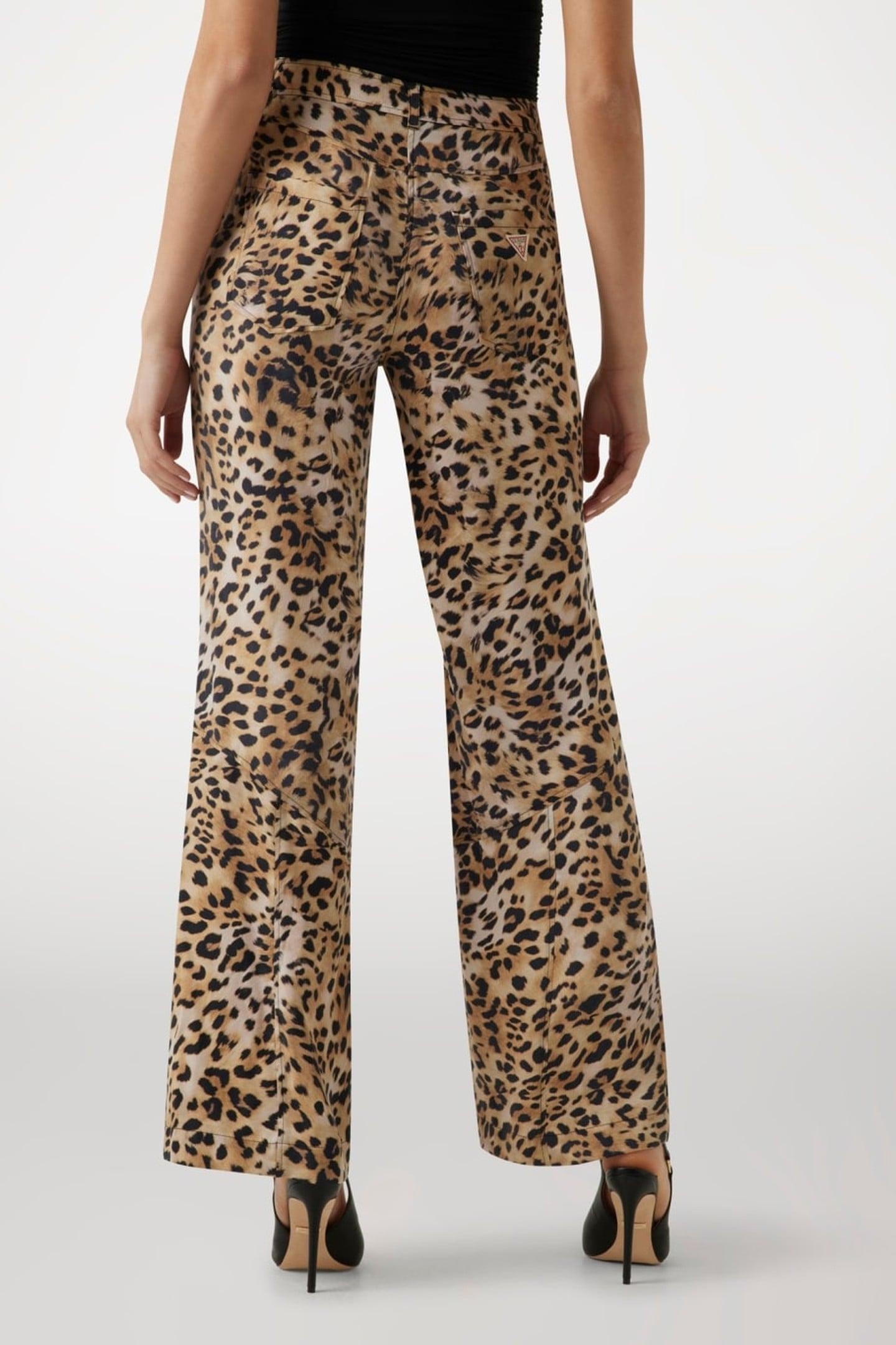 GUESS ECO ENORA STRAIGHT PANT CHEETAH SKIN PRINT 5