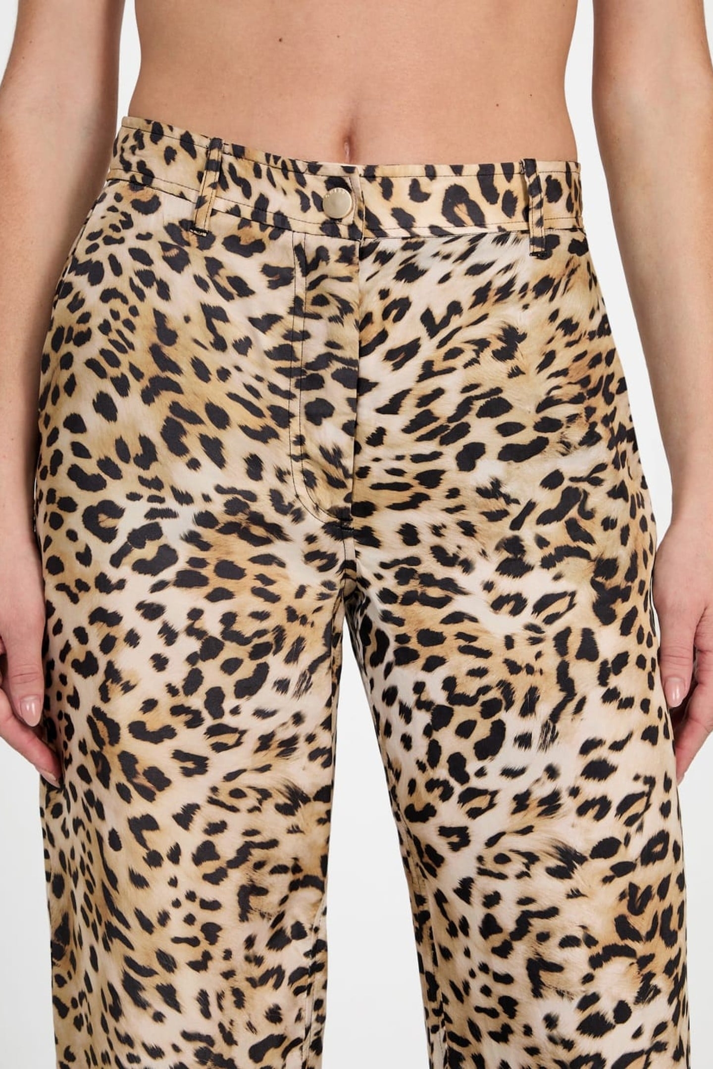 GUESS ECO ENORA STRAIGHT PANT CHEETAH SKIN PRINT 8
