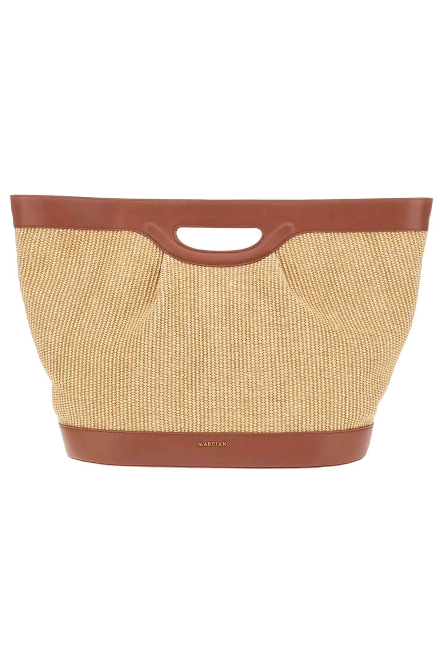 MARCIANO BY GUESS RAFFIA XL TOTE NATURAL 2