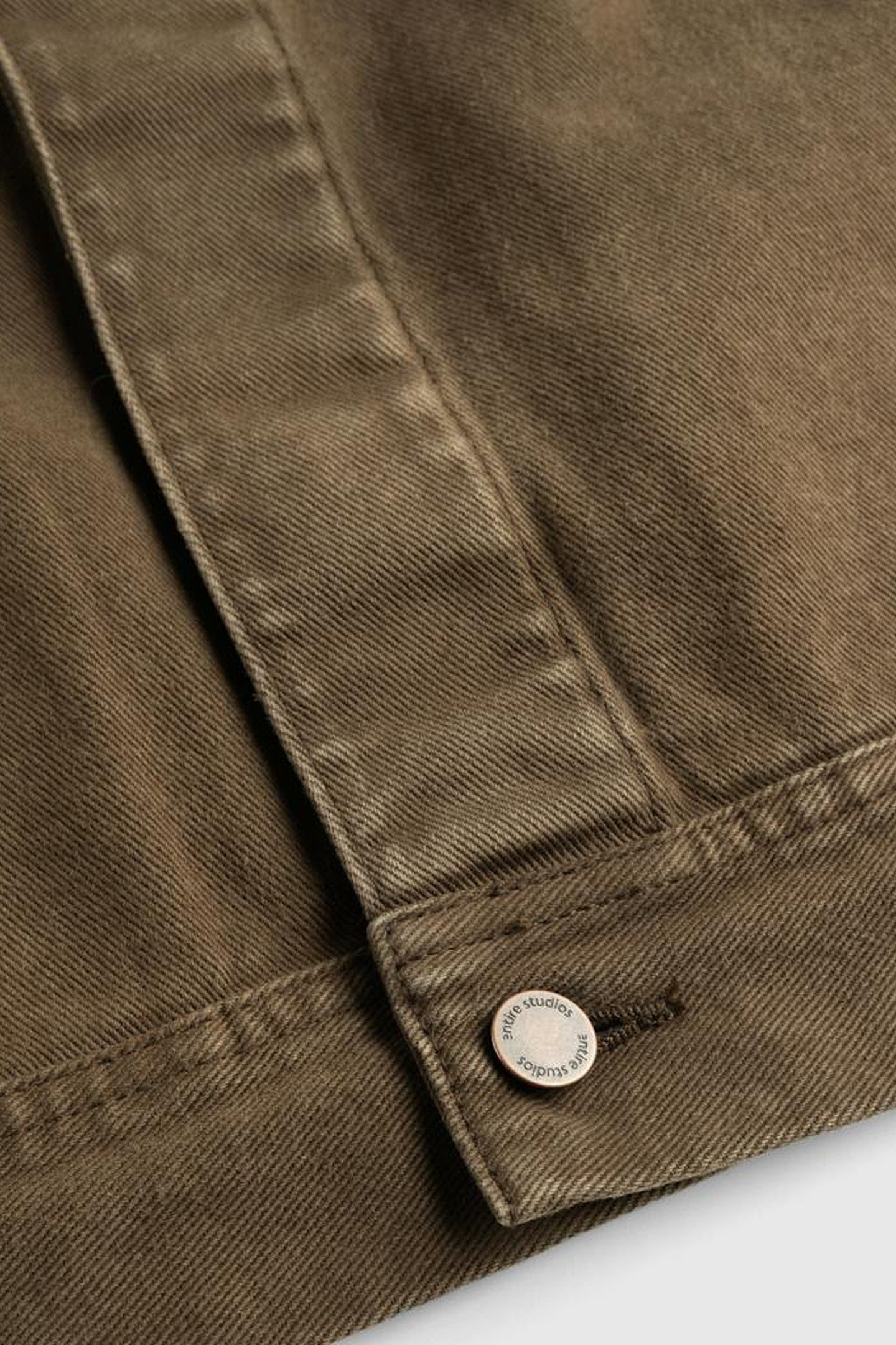 ENTIRE STUDIOS – GEM DENIM JACKET MILITARY STONE 5