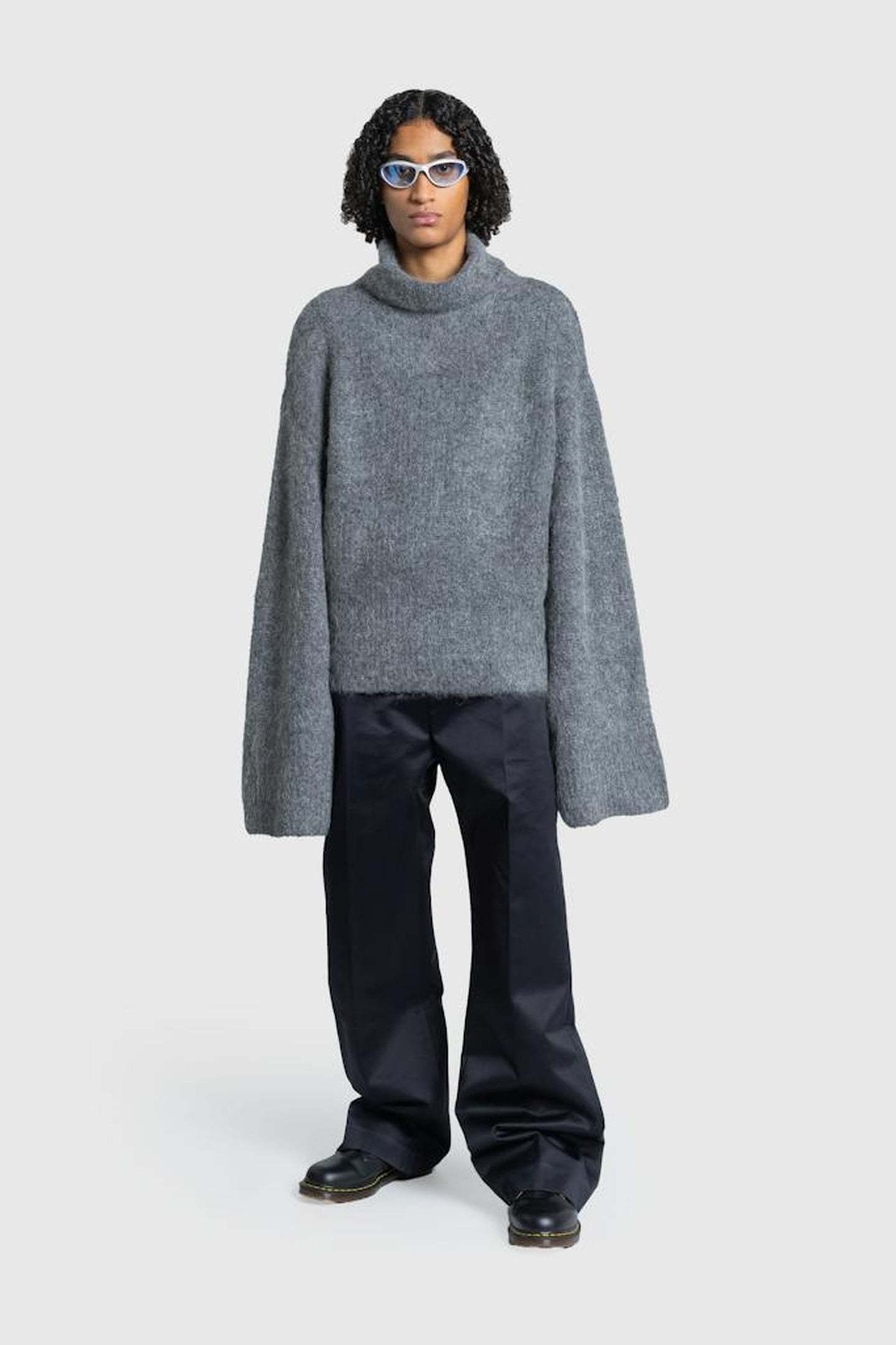 ENTIRE STUDIOS – FATHER SUITING PANT BLACK SATEEN 2