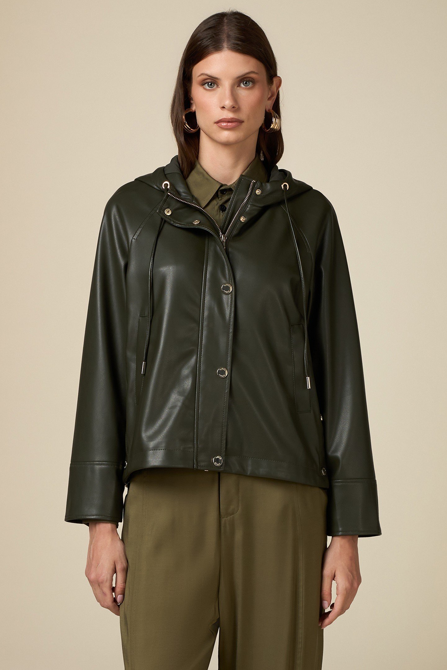 JACKET WITH HOOD GREEN 1