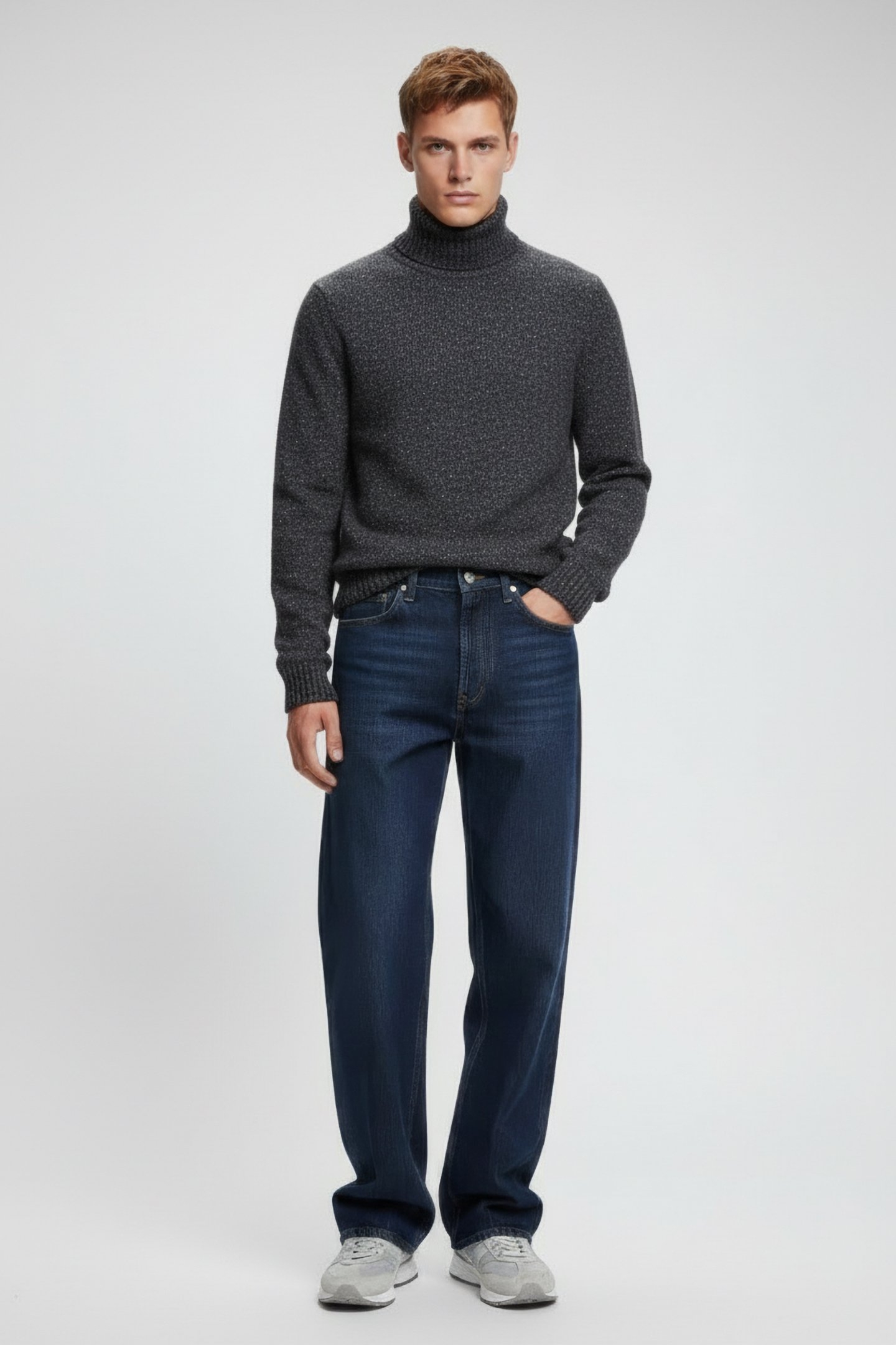 EDUARALF KNIT GREY MELANGE 1