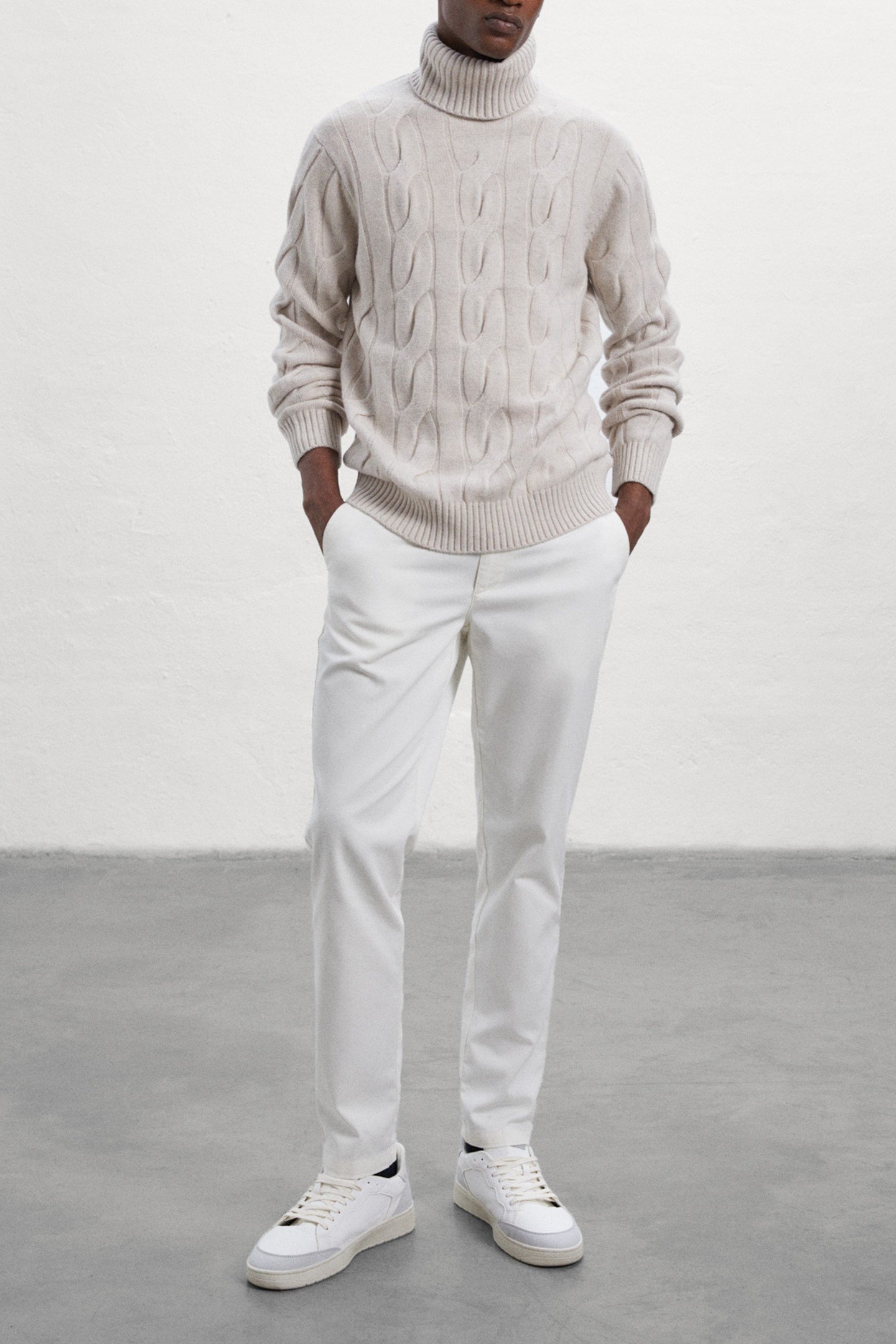 NEW BRUNALF KNIT BEIGE MELANGE 1