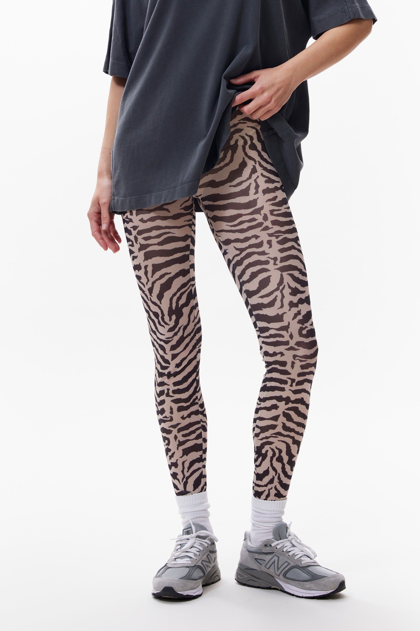 MESH ZEBRA LEGGING SAND 4