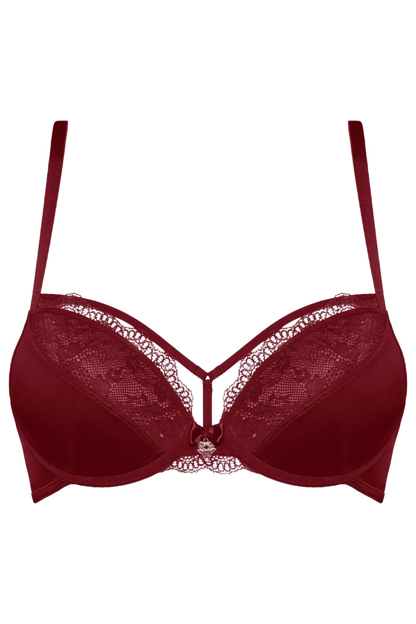 CARITA BRA PUSH-UP WIRED PADDED RED 4