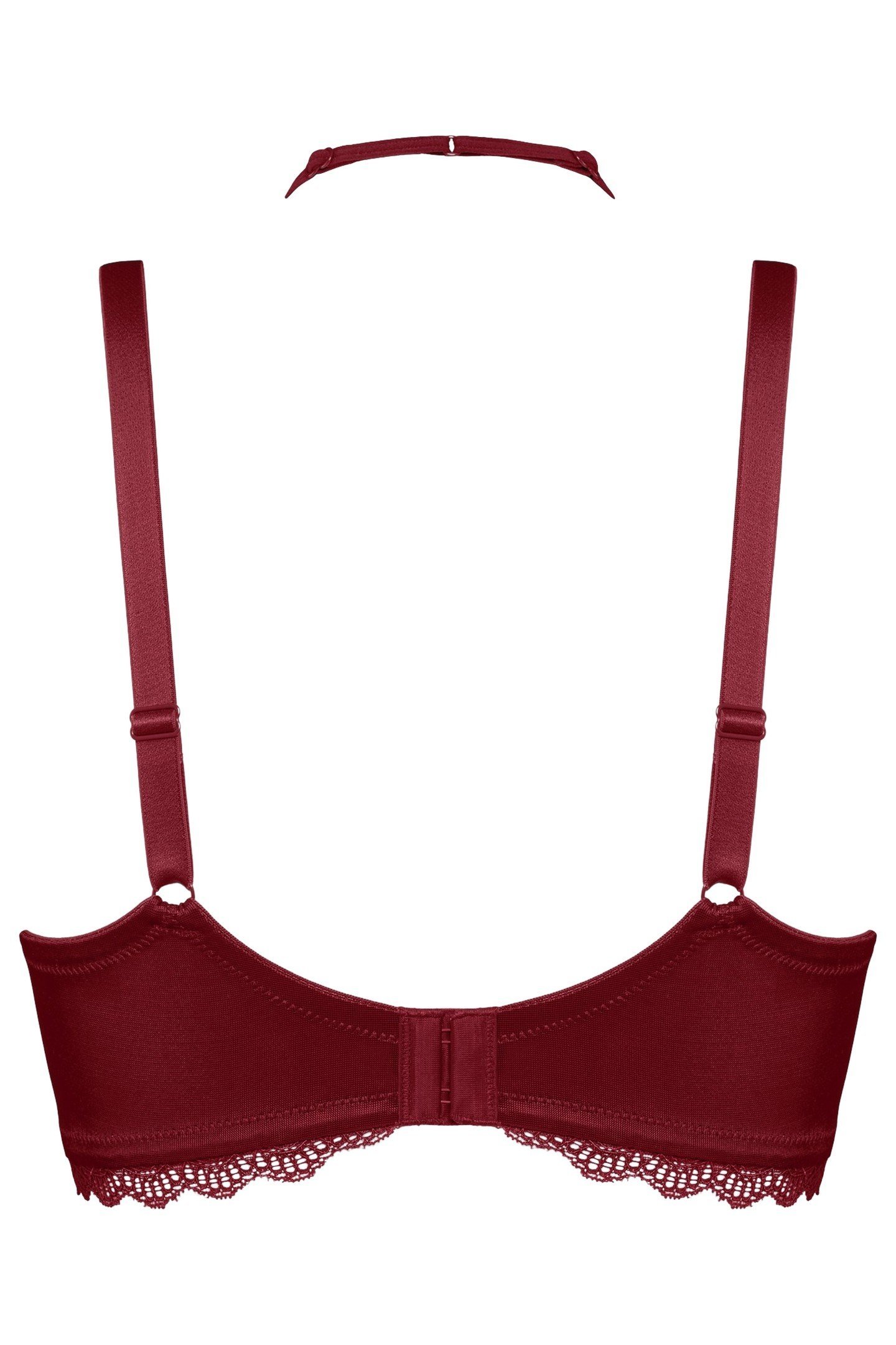 CARITA BRA BALCONY WIRED UNPADDED RED 2