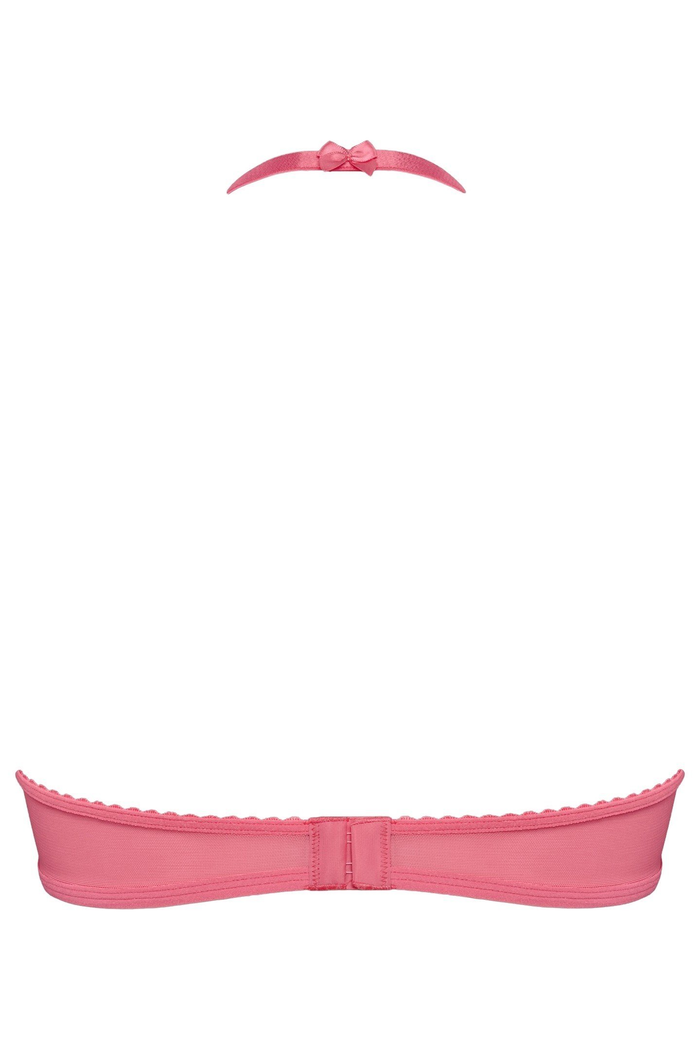 PEEKABOO BRA PLUNGE BALCONY WIRED UNPADDED PINK 5