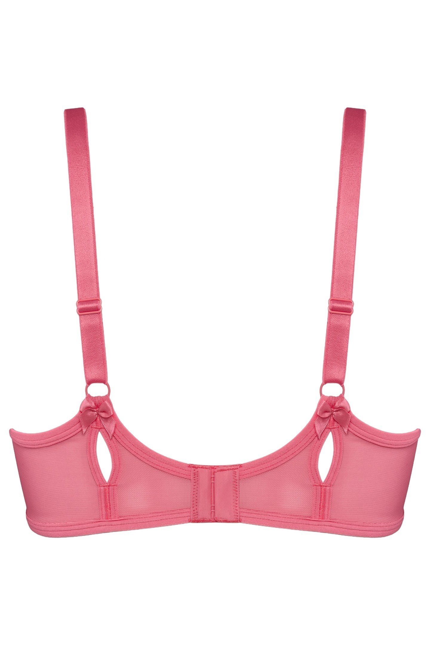 PEEKABOO BRA BALCONY WIRED UNPADDED PINK 2