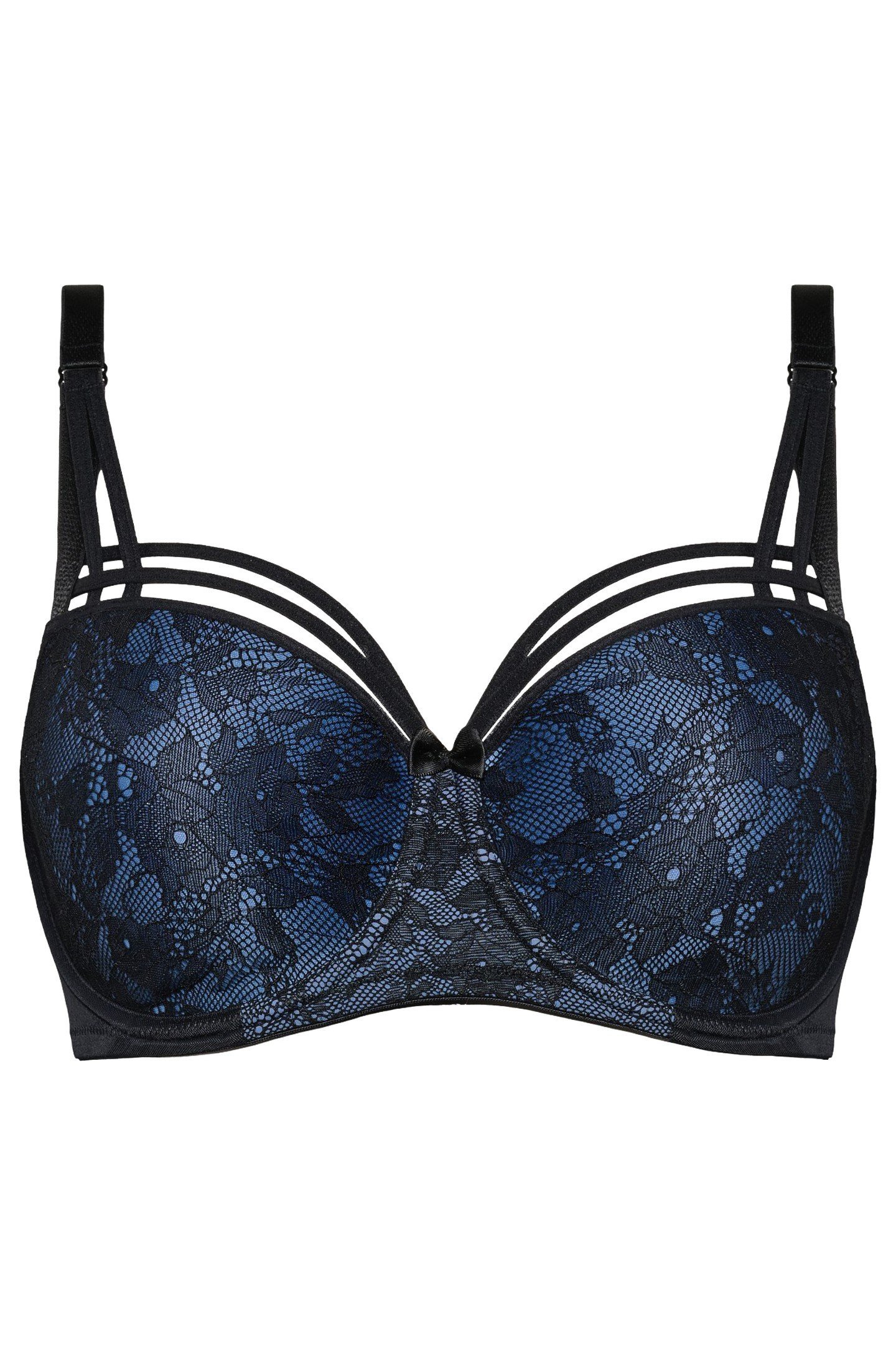 DAME DE PARIS BRA BALCONY WIRED PADDED BLACK 2