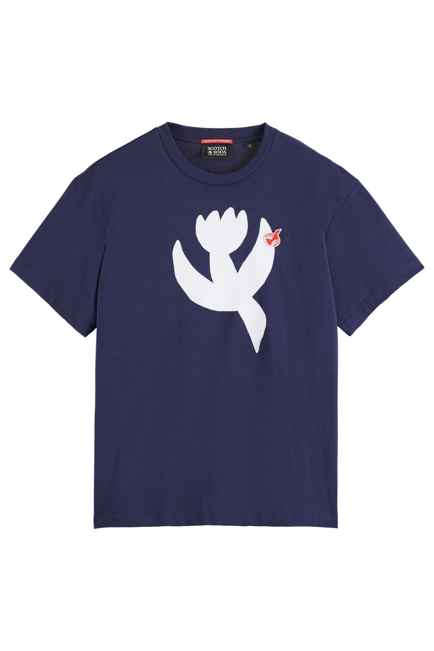 CORE - THE FREE SPIRIT PEACE BIRD GRAPHIC T-SHIRT NAVY 1