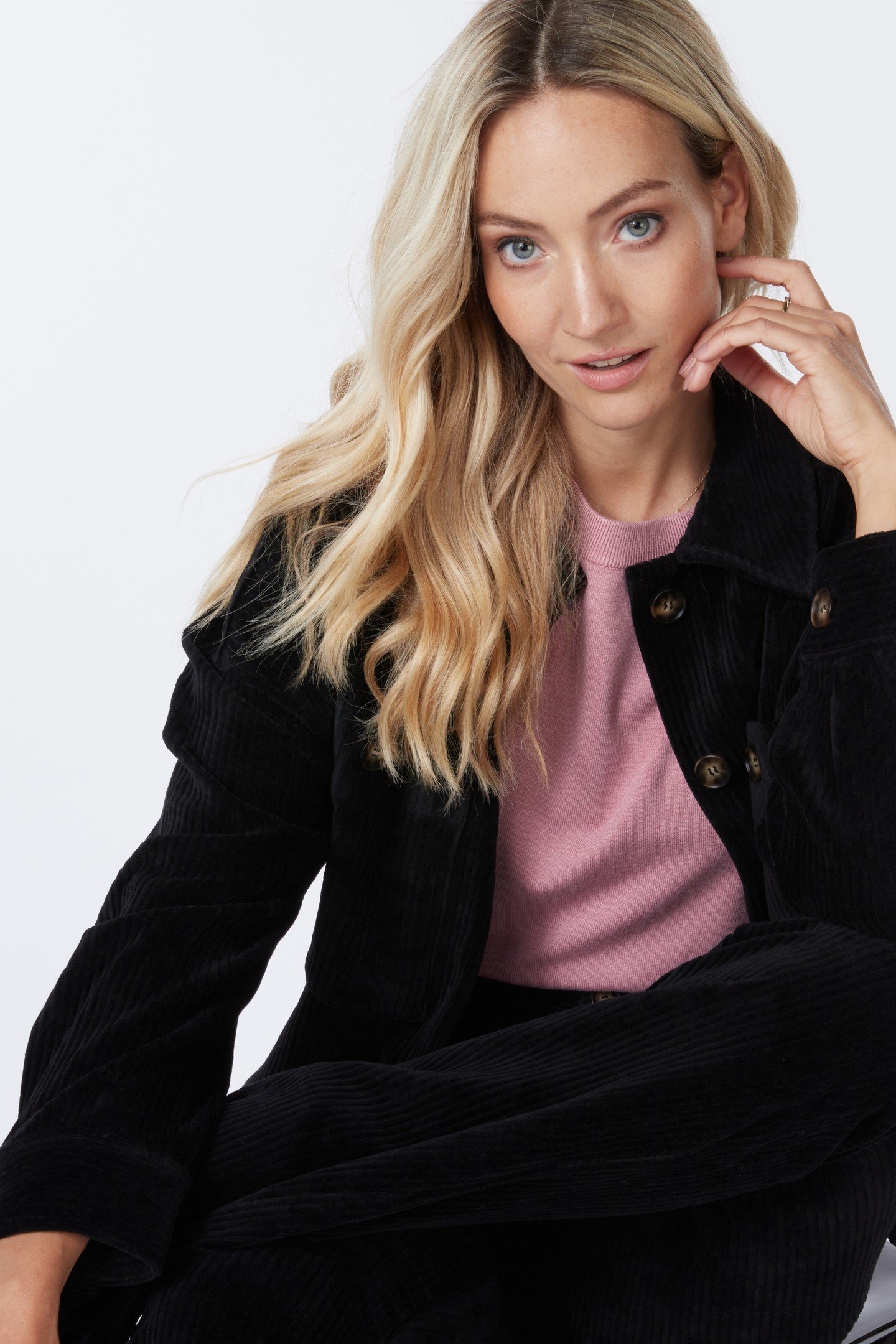 JACKET RIB CORDUROY BLACK 3