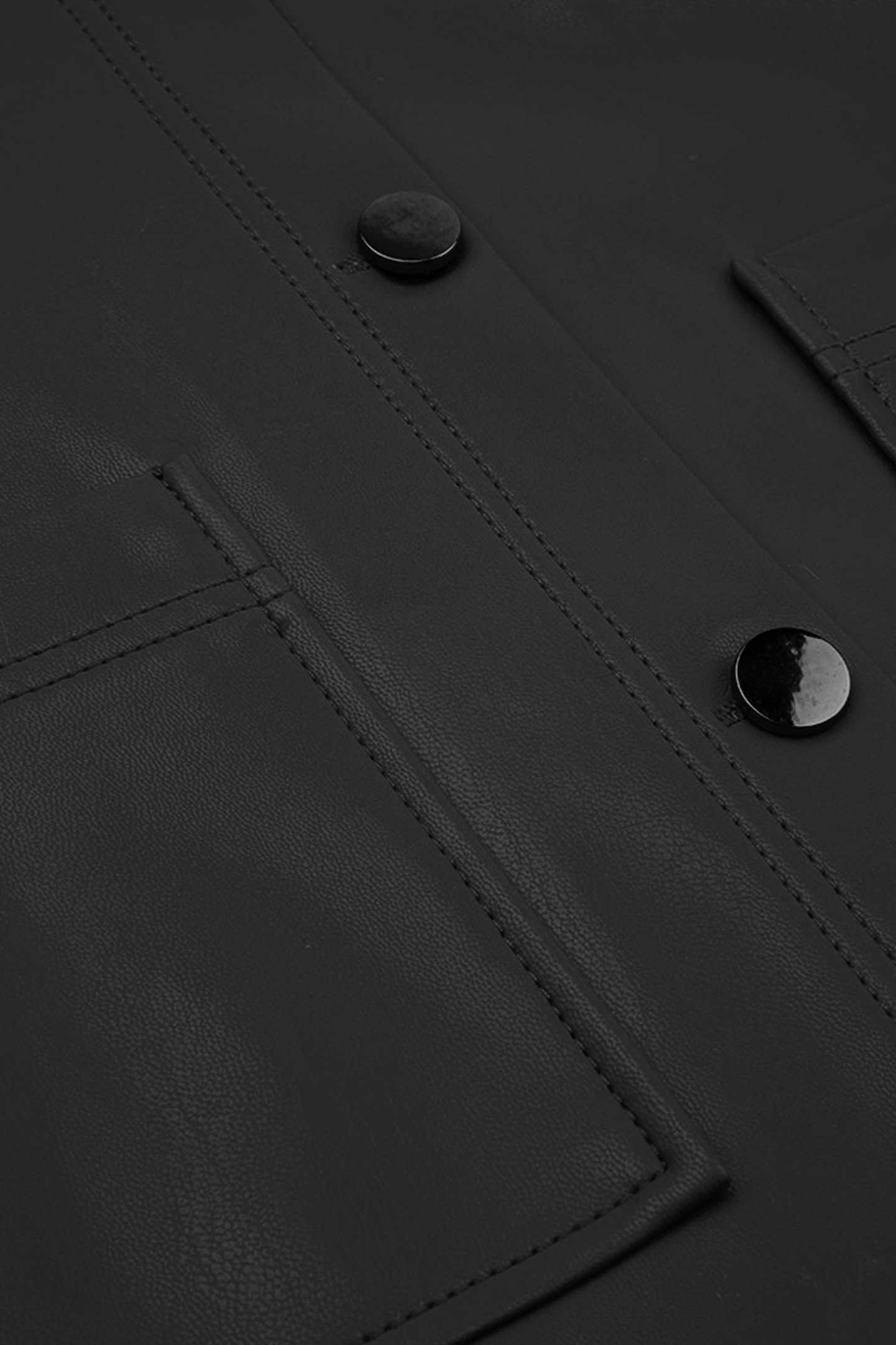 JACKET SHIRT PU BLACK 3