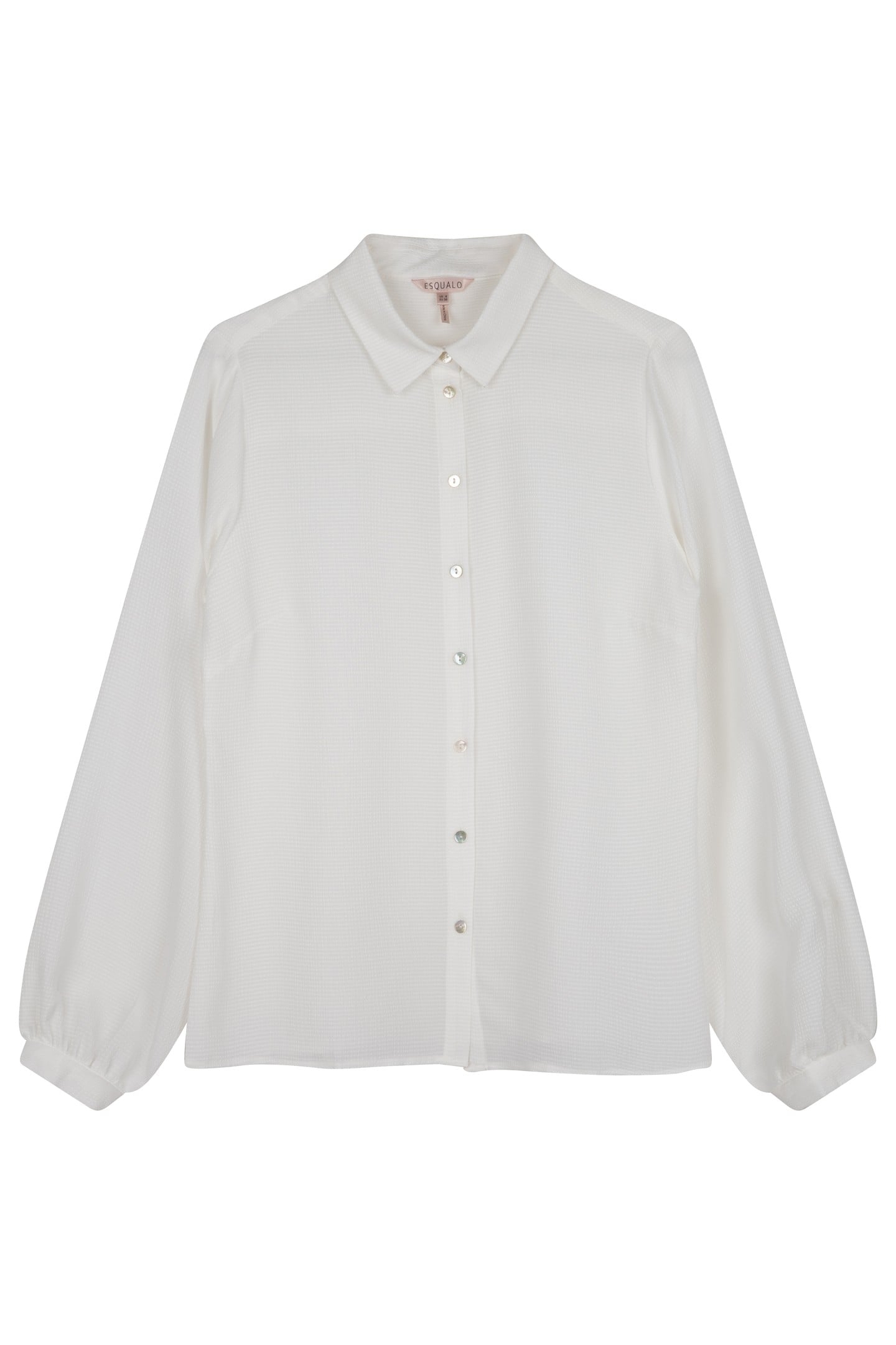BLOUSE BASIC STRUCTURED FABRIC OFF WHITE 4