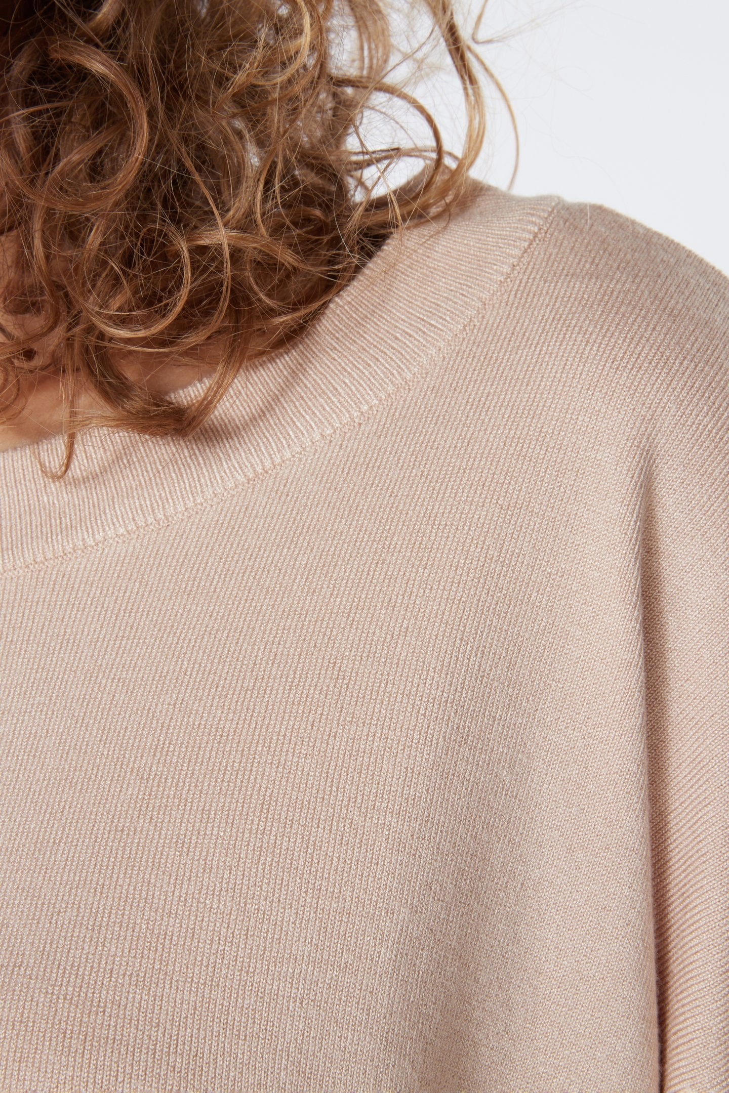 SWEATER BASIC BOXY WARM SAND 5