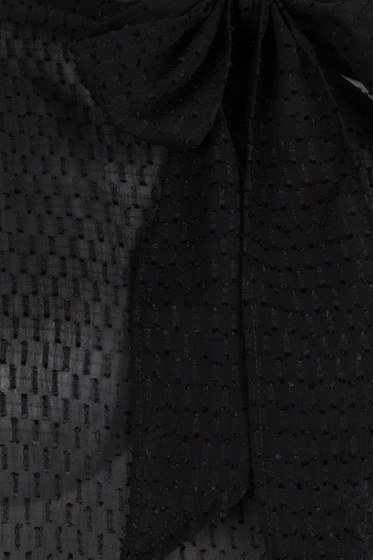 BLOUSE NECK BOW BLACK 3