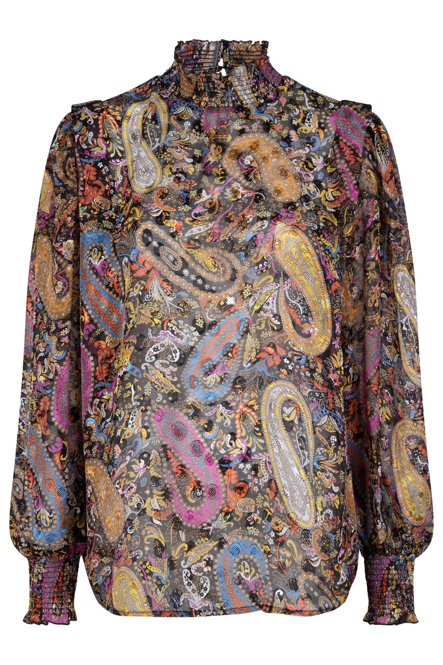 BLOUSE SMOCK PAISLEY PARTY PRINT 6
