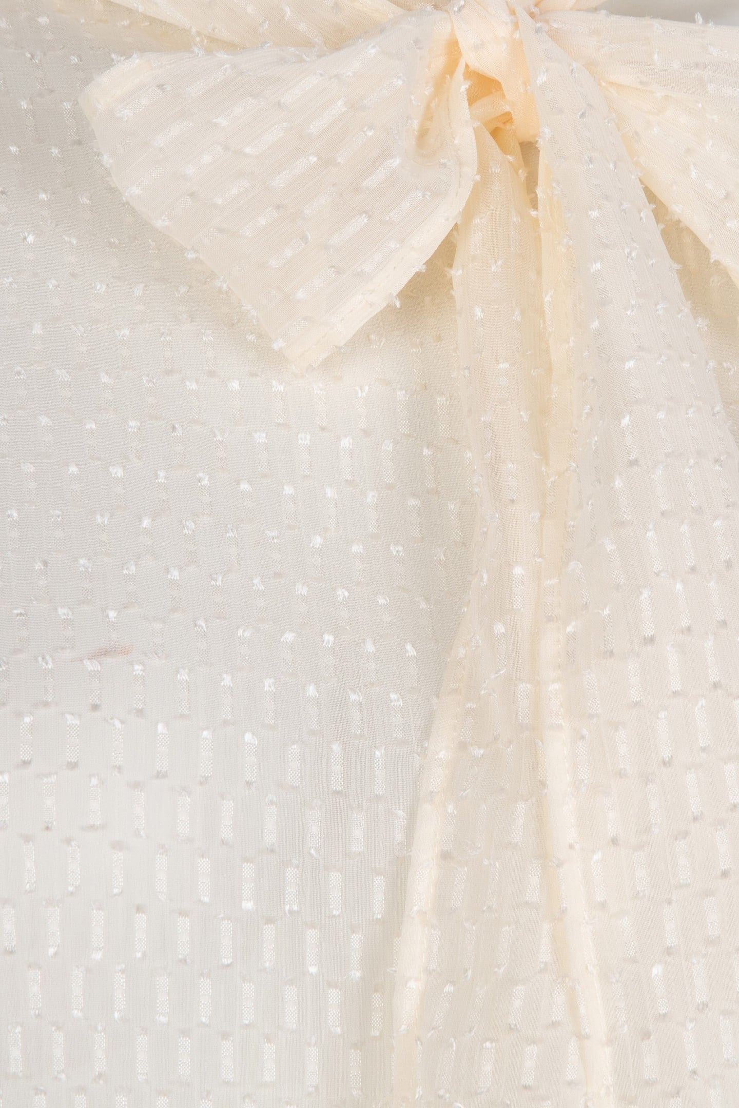 BLOUSE NECK BOW OFF WHITE 3