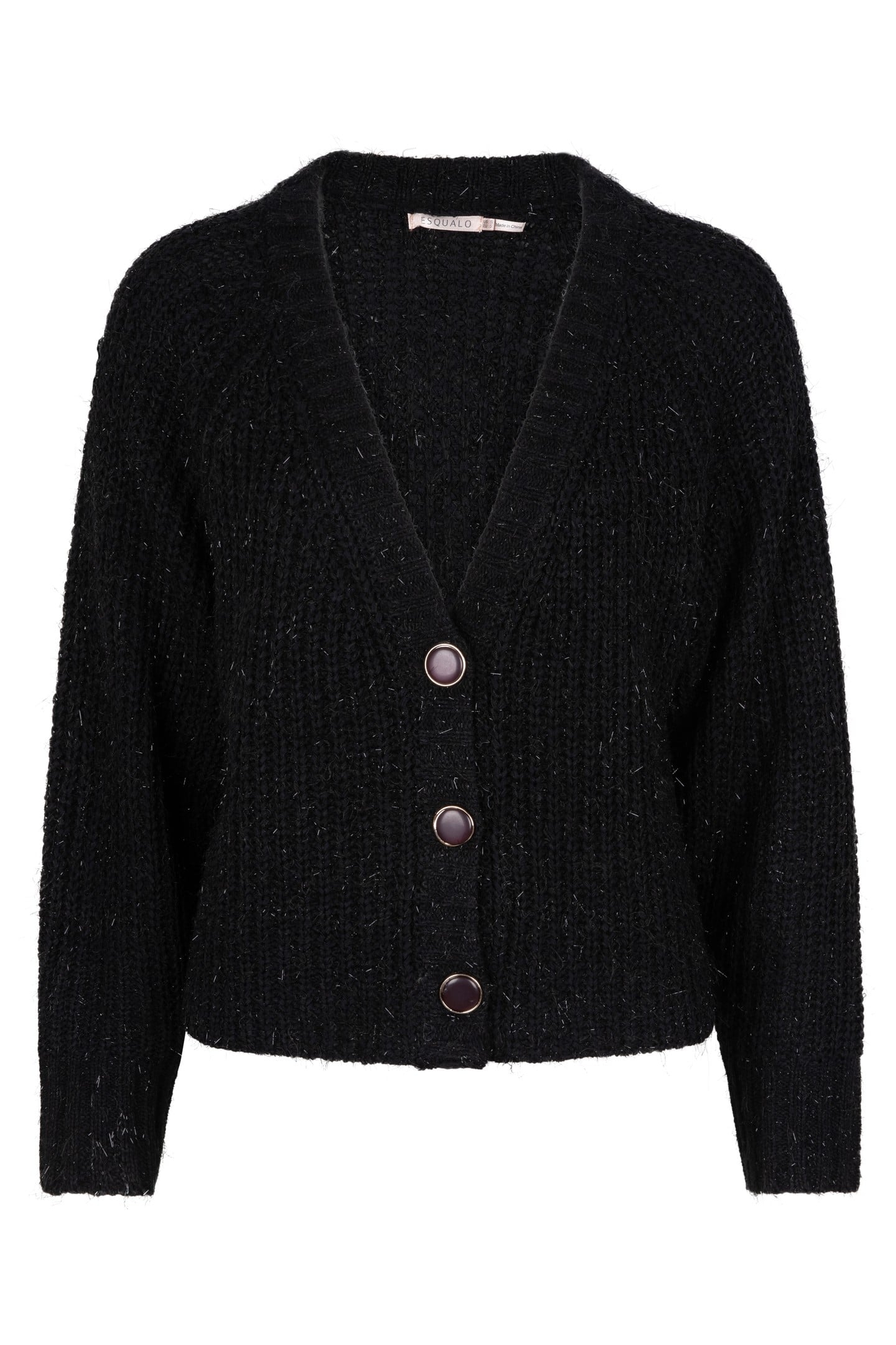 CARDIGAN COTTON LUREX BLACK 5