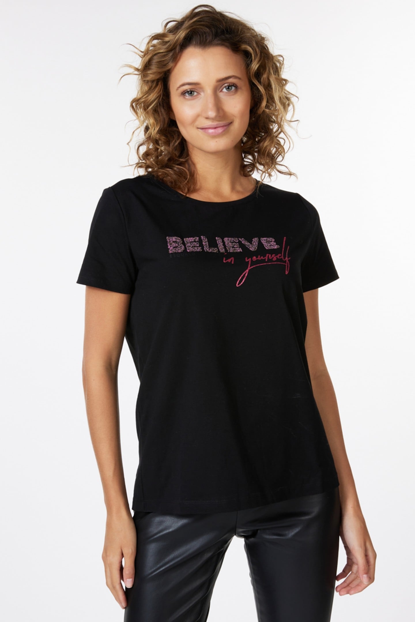 T-SHIRT “BELIEVE" BLACK 1