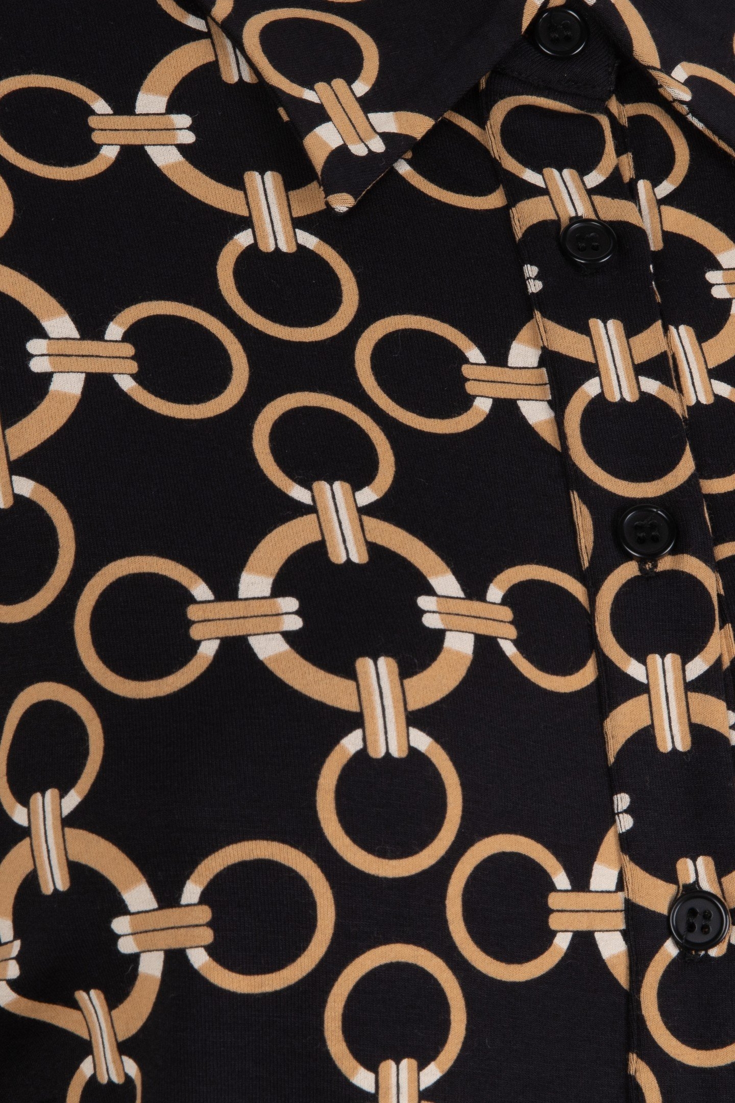 DRESS RIBBED CUFF CHAIN PRINT PRINT 6