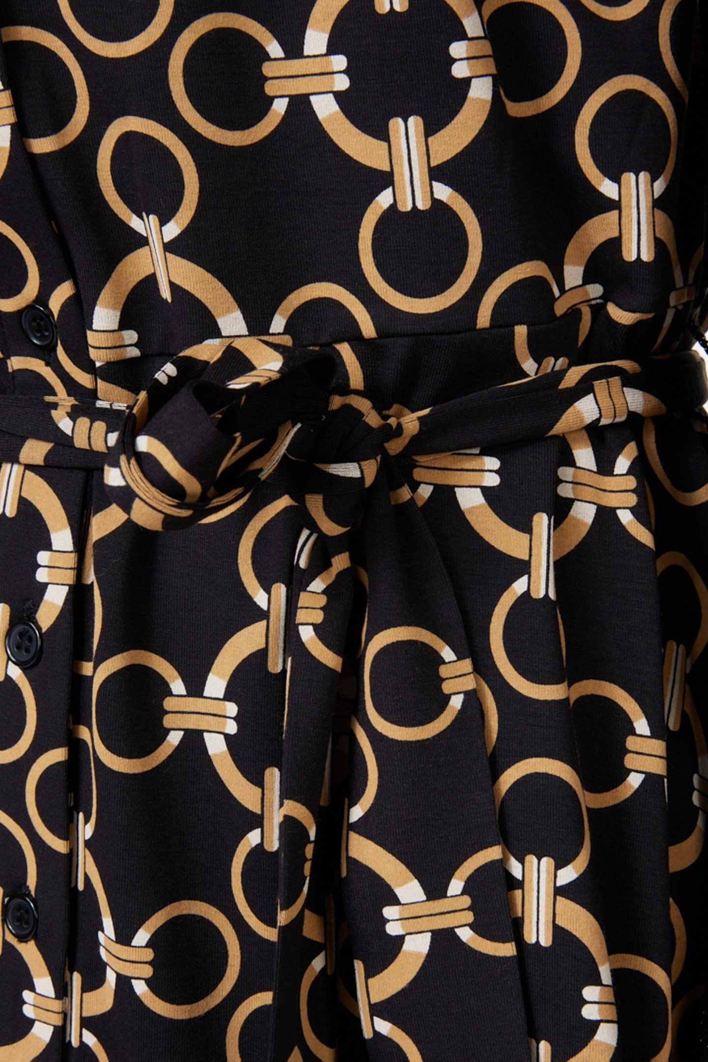 DRESS RIBBED CUFF CHAIN PRINT PRINT 7